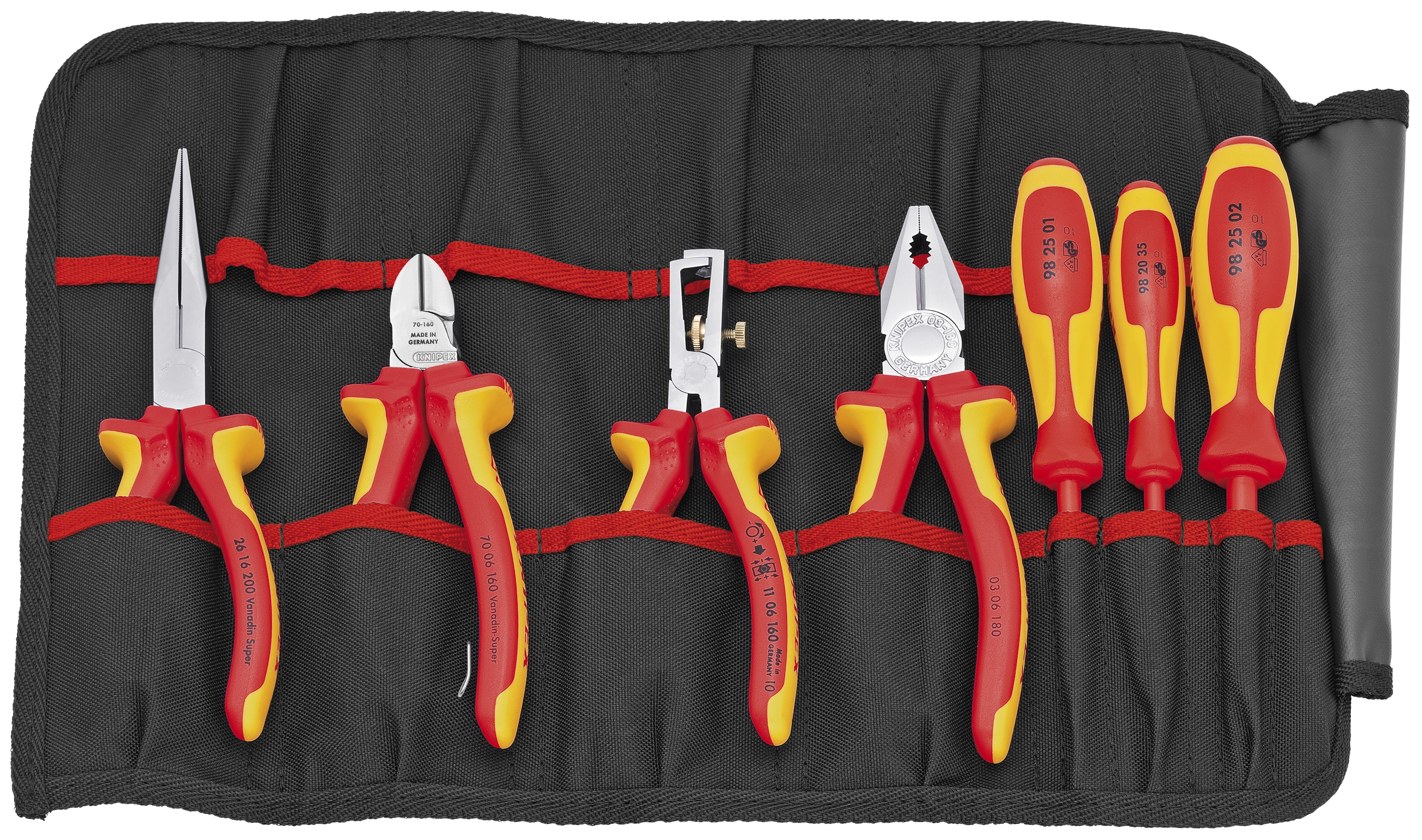 11 Pc 1000V Insulated Set in Tool Roll