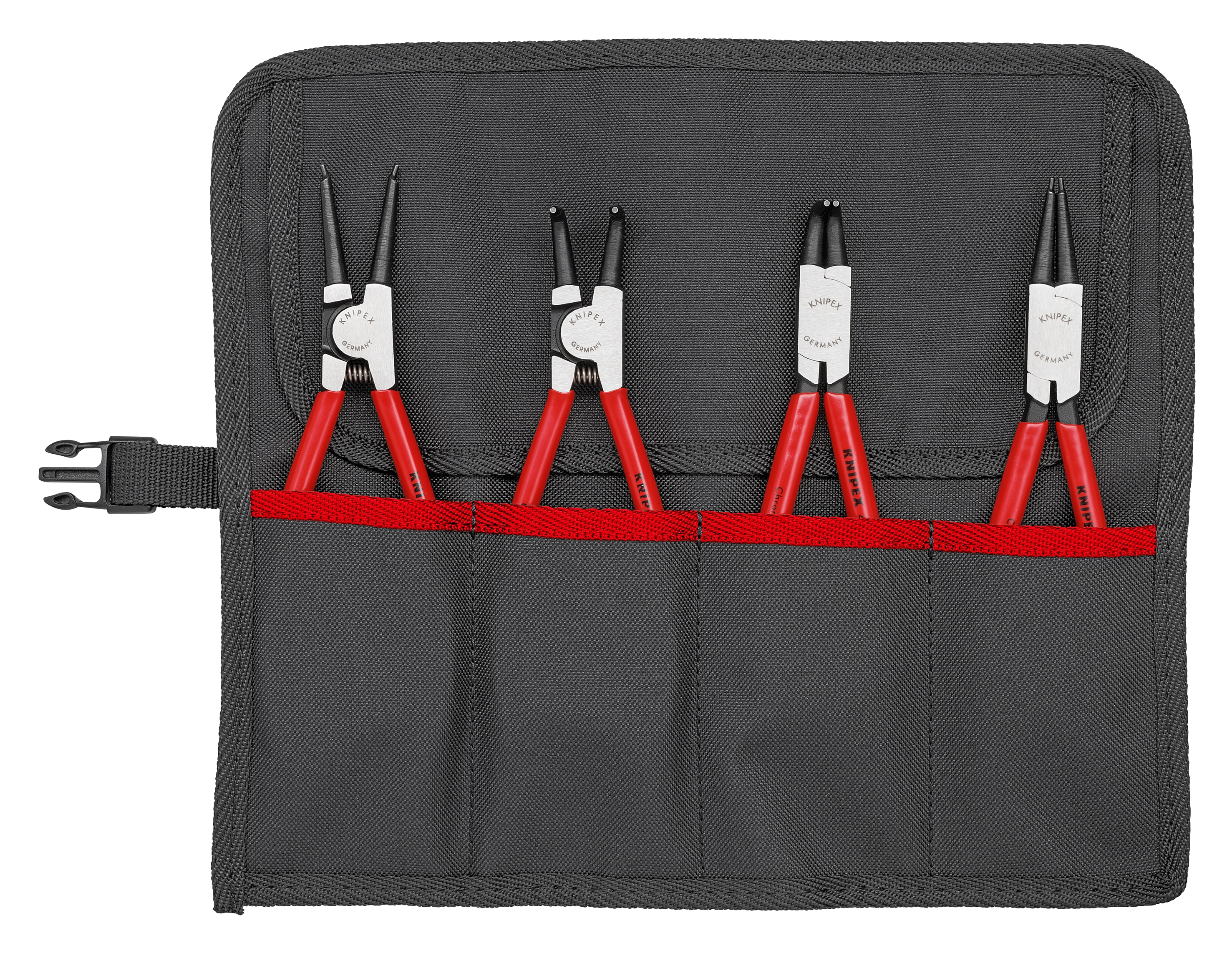 4 Pc Snap Ring Pliers Set in Tool Roll