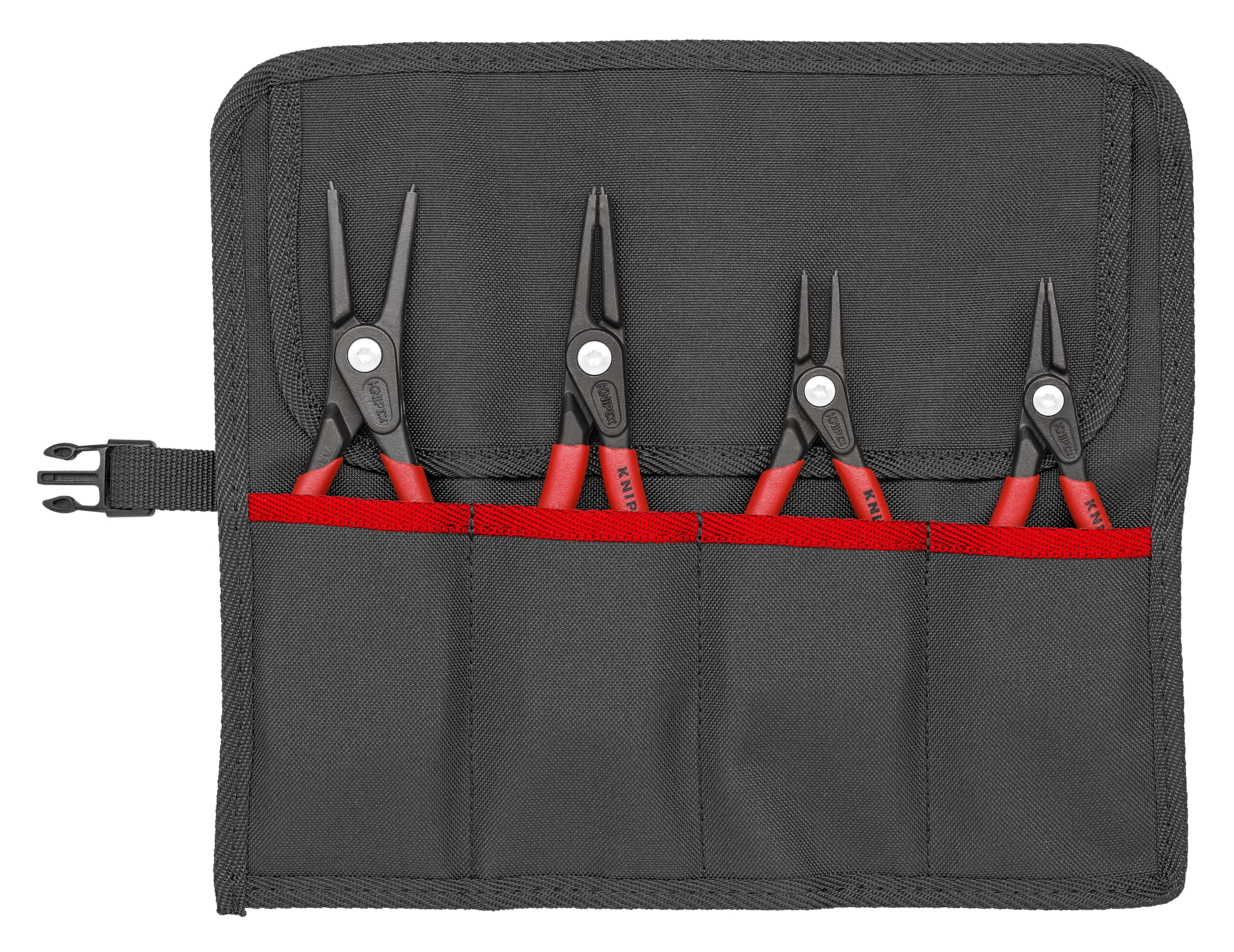 4 Pc Precision Snap Ring Pliers Set in Tool Roll