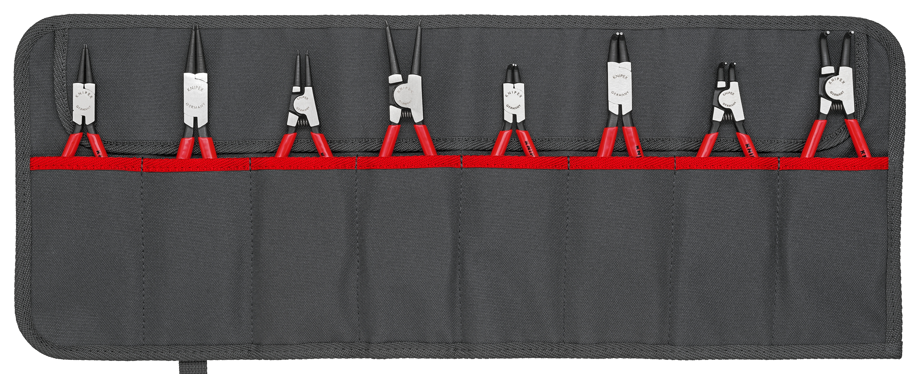 8 Pc Snap Ring Pliers Set in Tool Roll