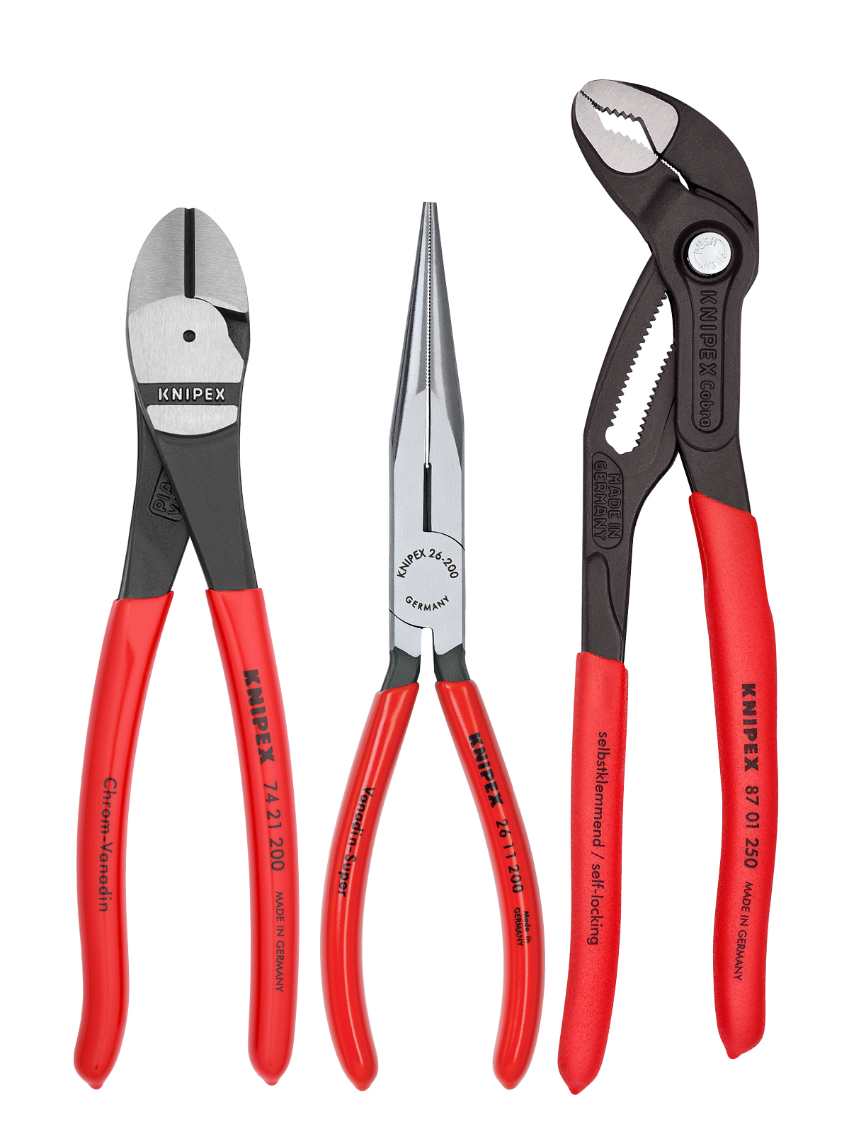 3 Pc Universal Pliers Set with Cobra® Pliers
