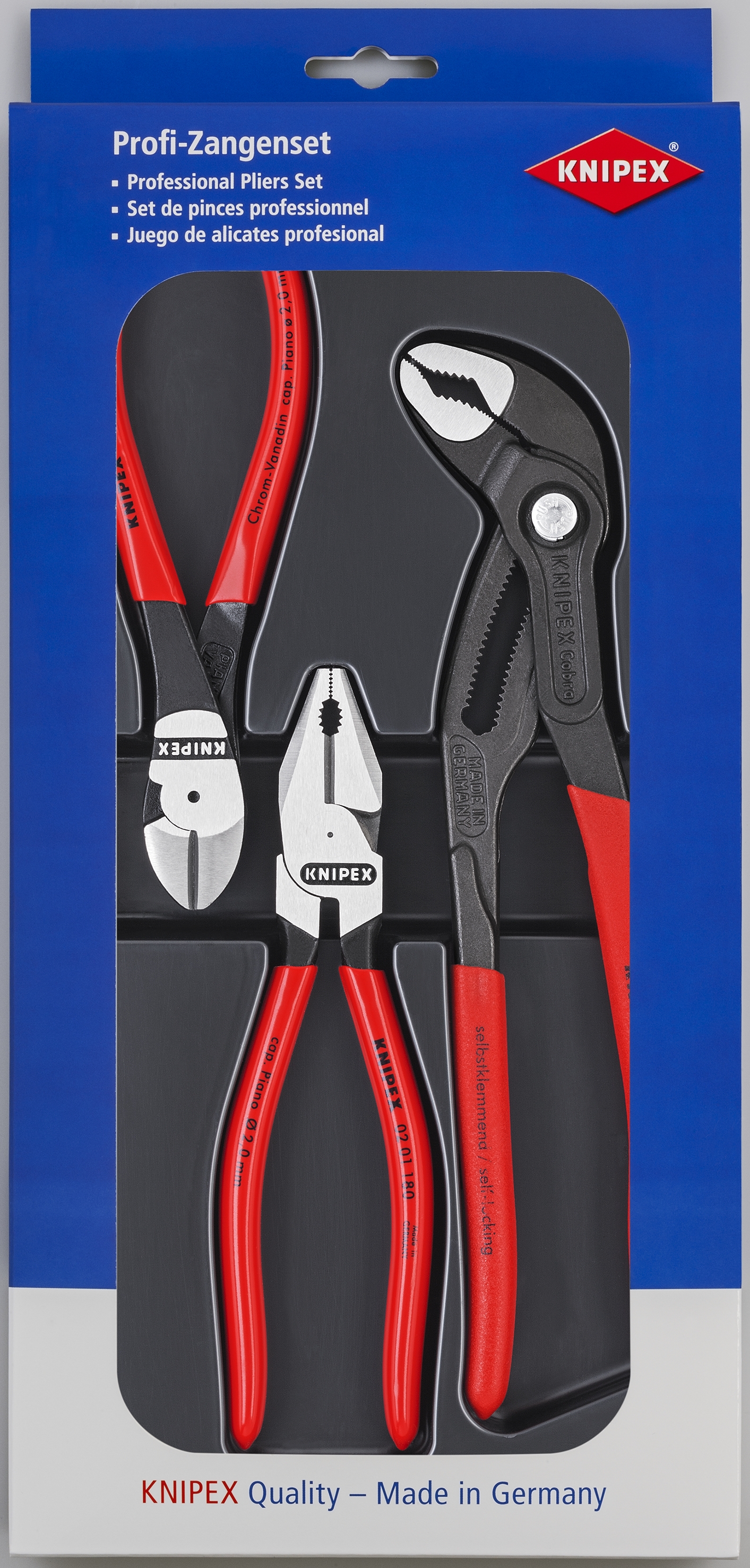 3 Pc Power Pack Pliers Set
