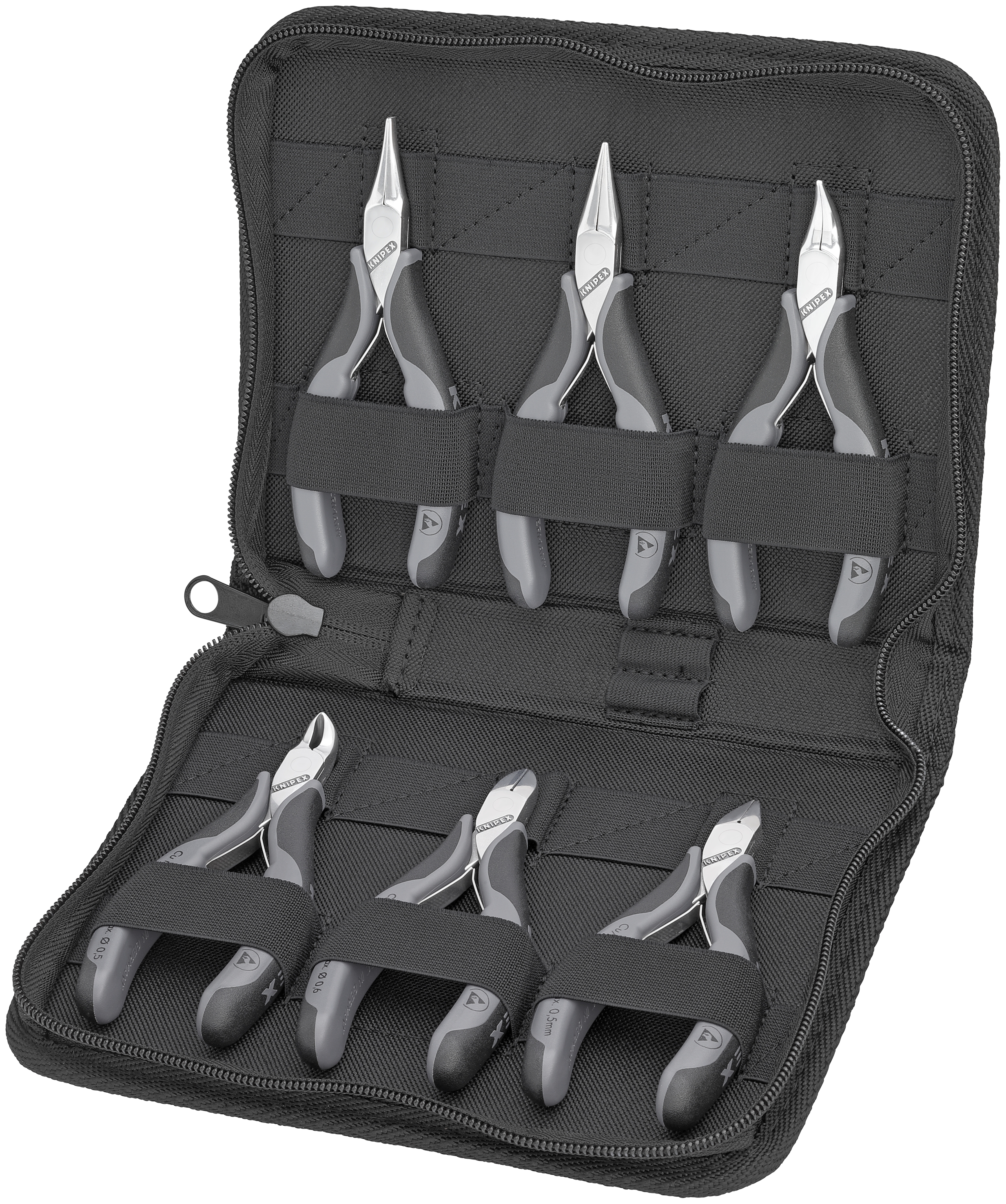 6 Pc Electronics ESD Pliers Set in Zipper Pouch