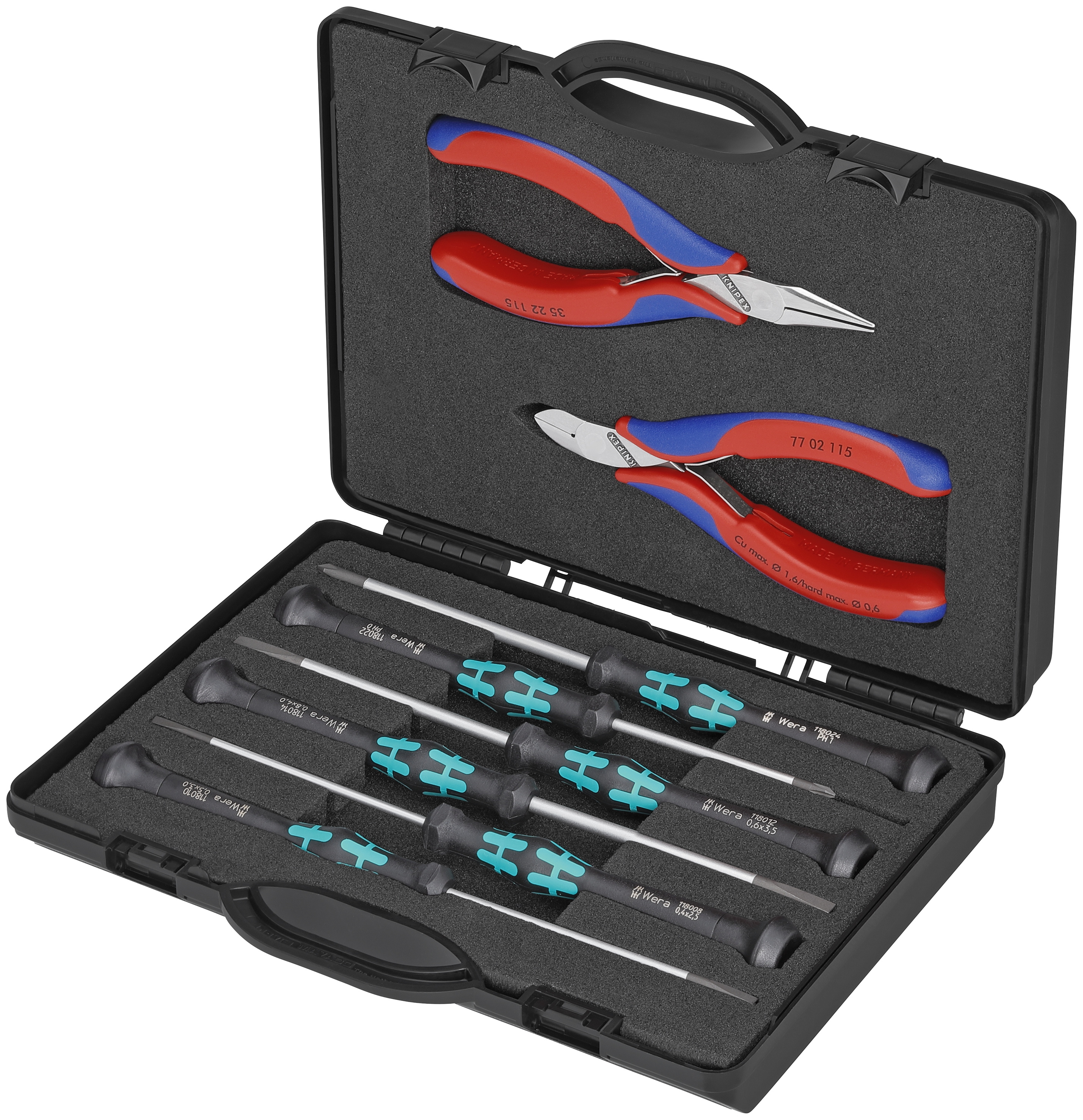 8 Pc Electronics Tool Set in Case with Foam