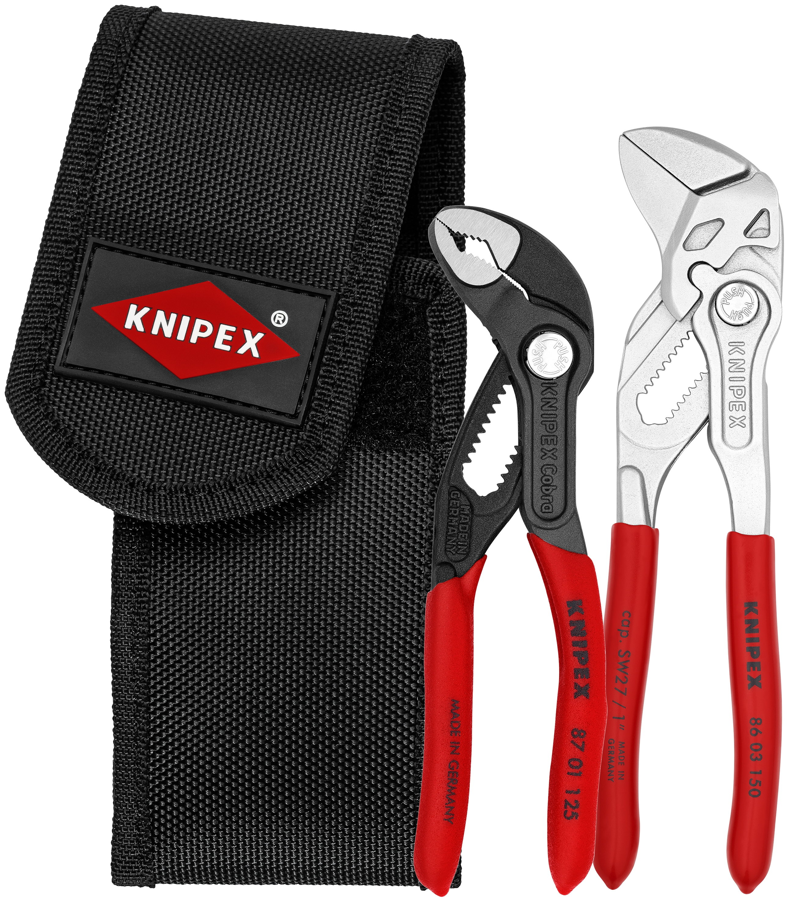 2 Pc Mini Pliers in Belt Pouch