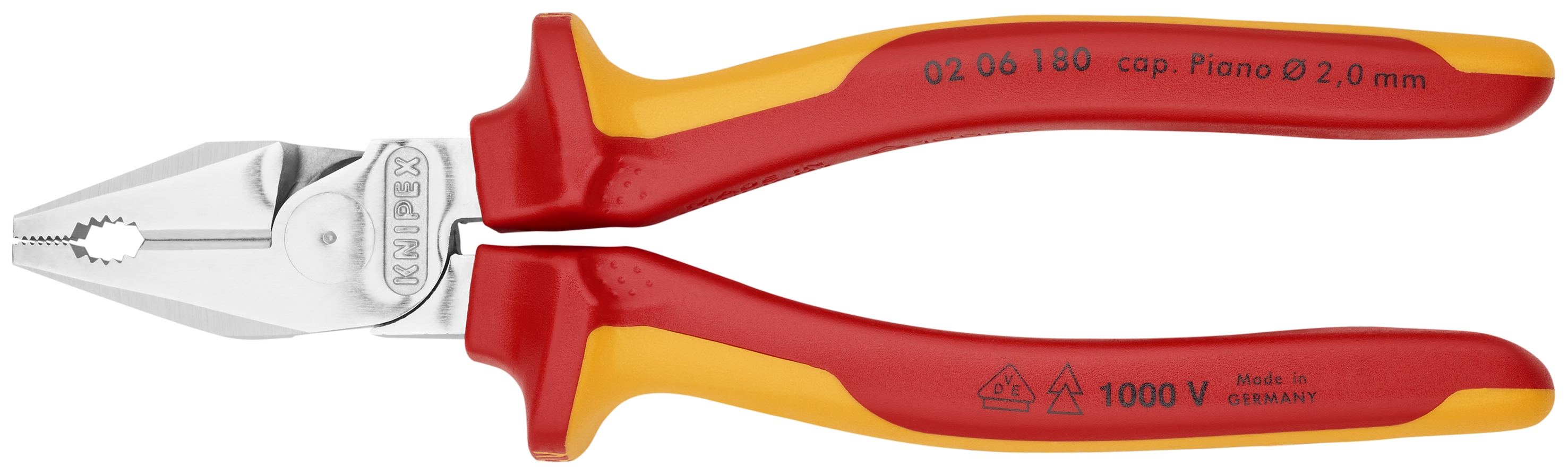 7 1/4" High Leverage Combination Pliers-1000V Insulated