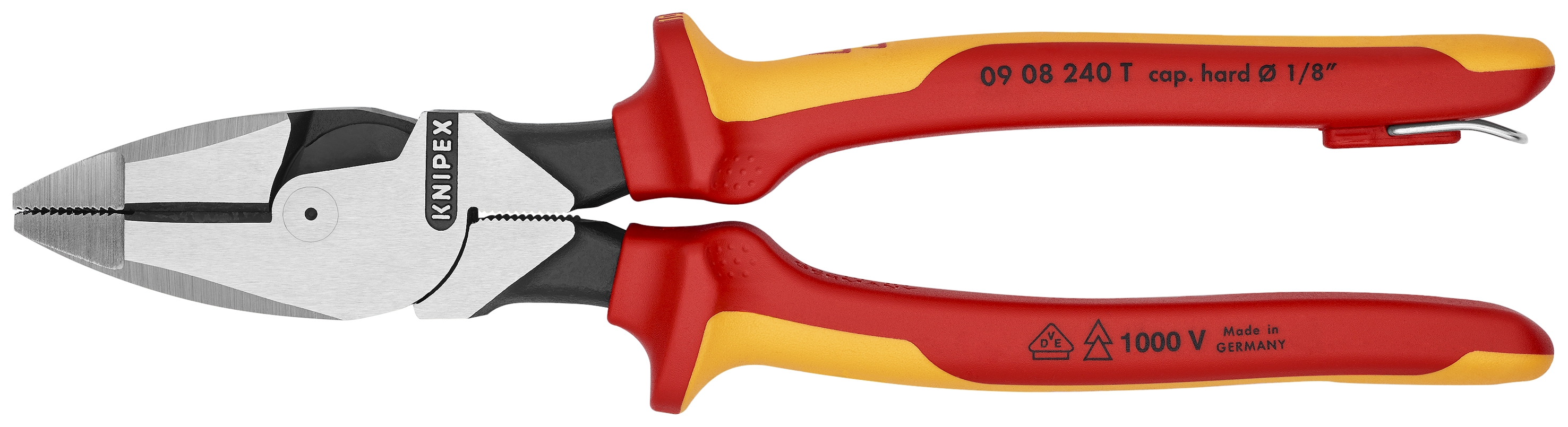 9 1/2" High Leverage Lineman's Pliers New England Head-1000V Insulated