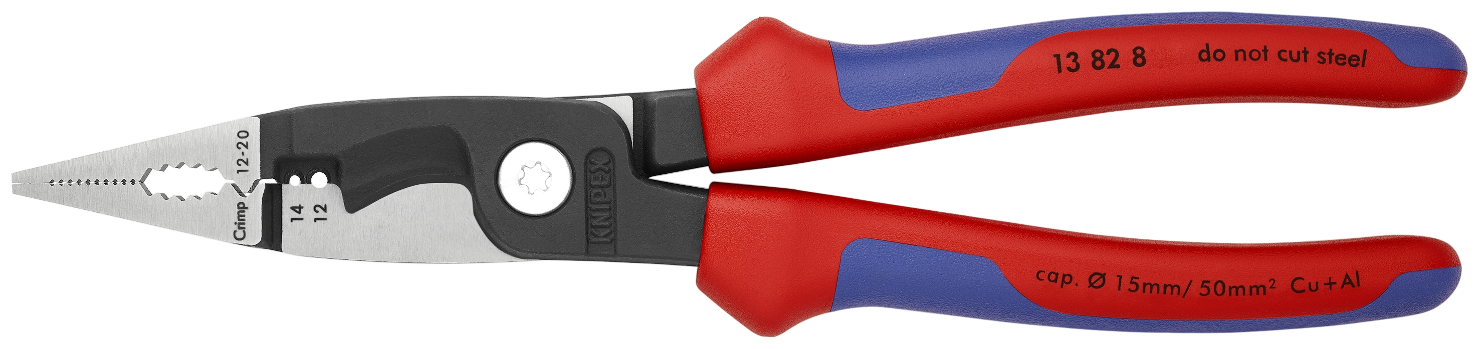 8" 6-in-1 Electrical Installation Pliers 12 and 14 AWG