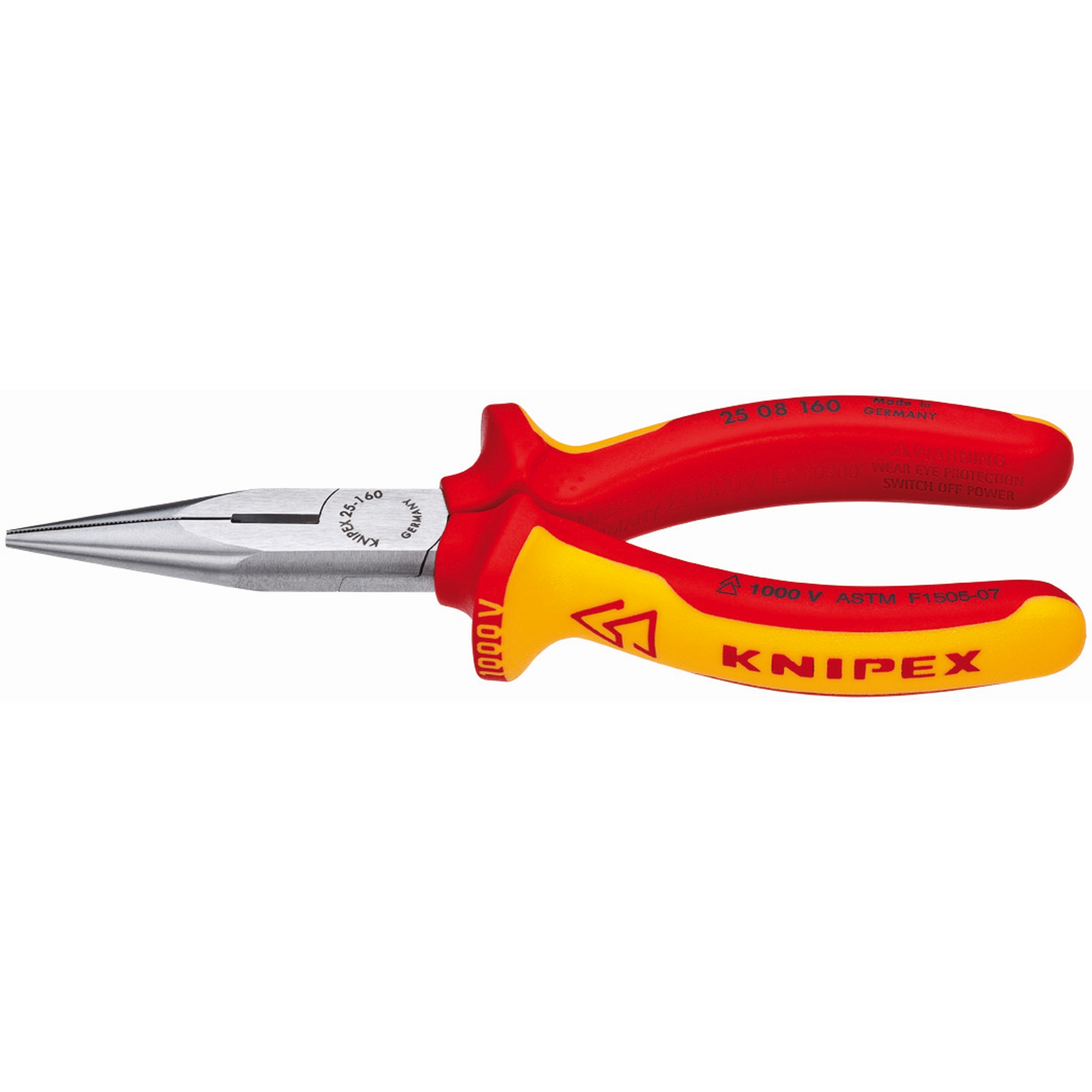 6 1/4" Long Nose Pliers with Cutter-1000V Insulated