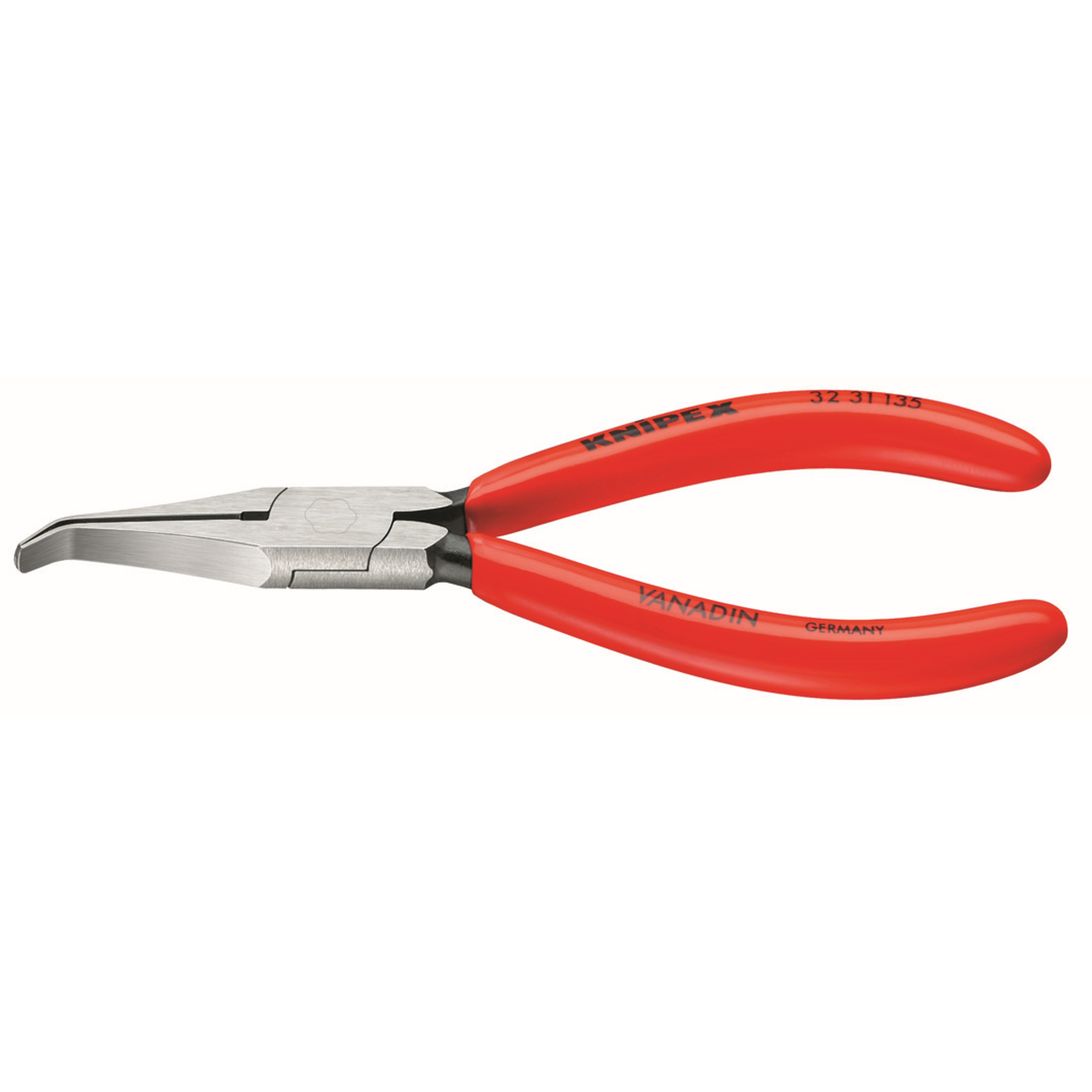 5 1/4" Long Nose Relay Adjusting 40° Angled Pliers-Flat Tips