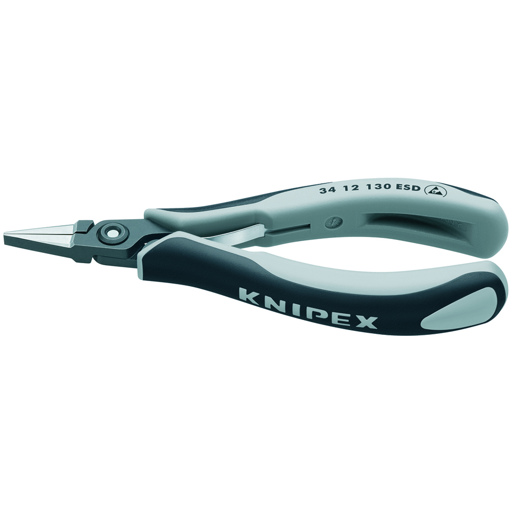 5 1/4" Electronics Pliers-Flat Tips, ESD Handles