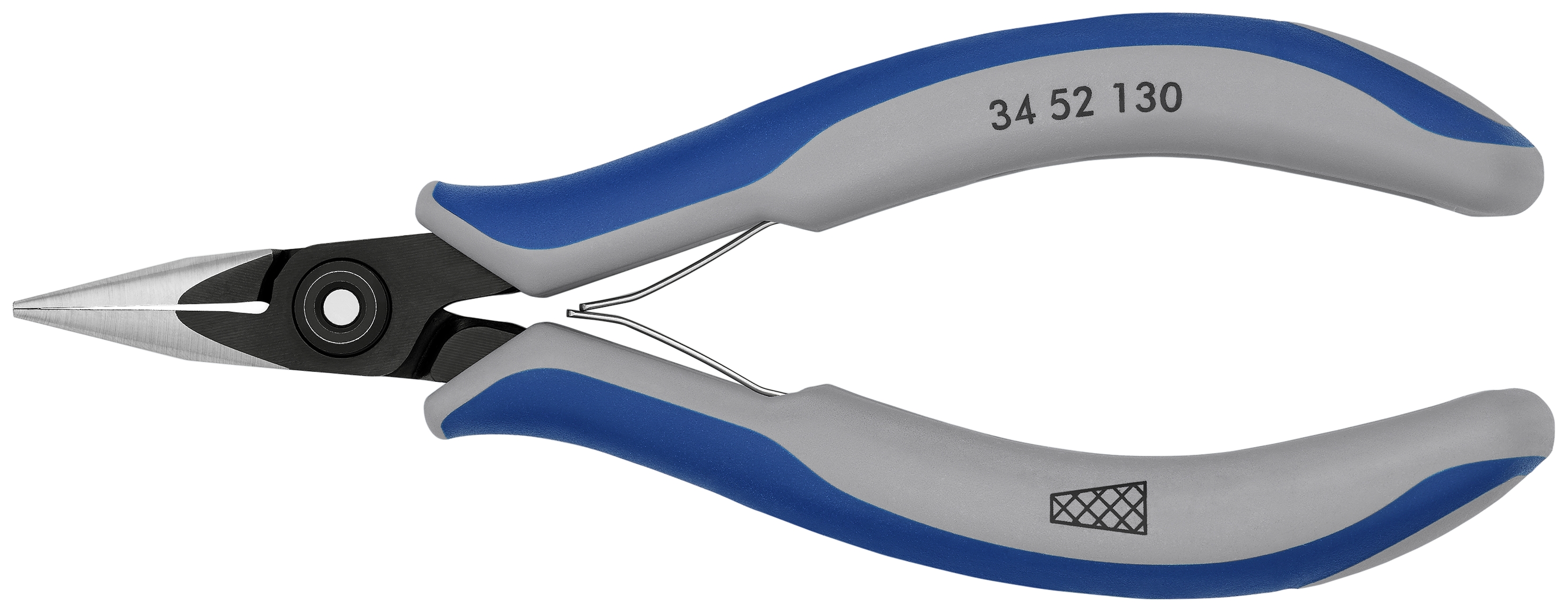 5 1/4" Electronics Pliers-Half Round Tips, Cross-Hatched