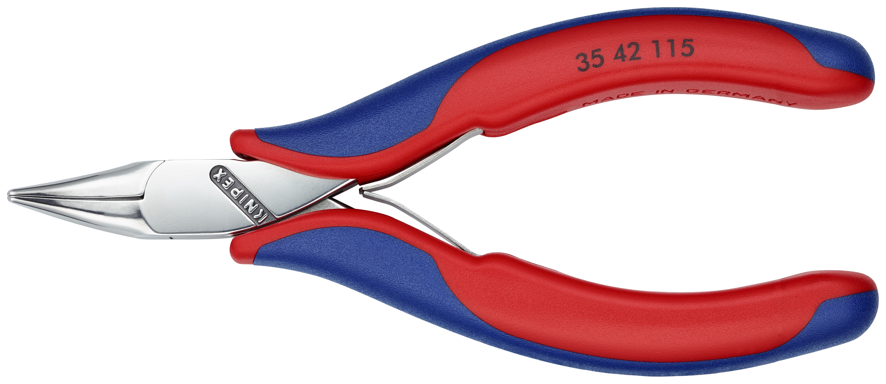 4 1/2" Electronics 45° Angled Pliers-Half Round Tips