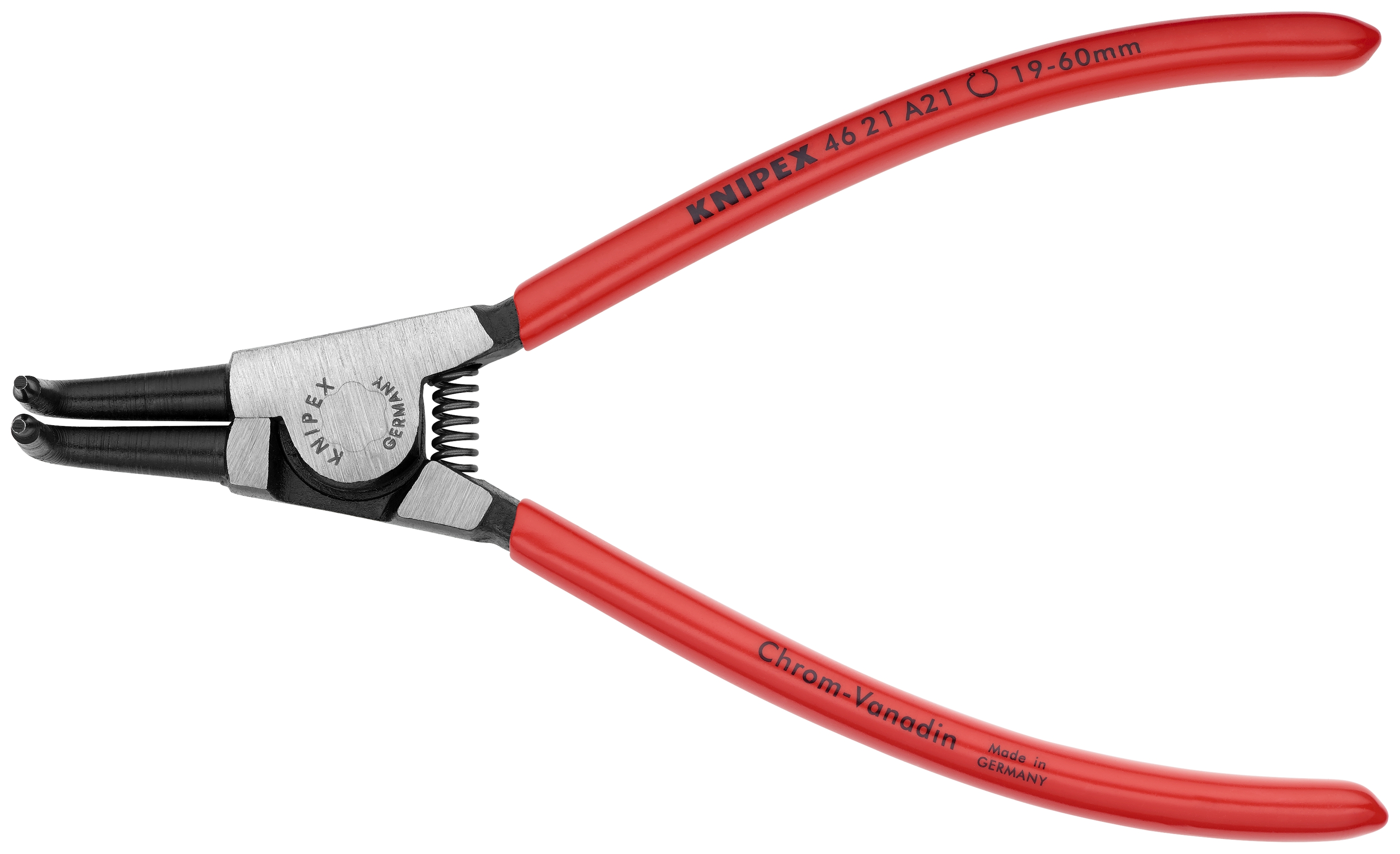 6 3/4" External 90° Angled Snap Ring Pliers-Forged Tips
