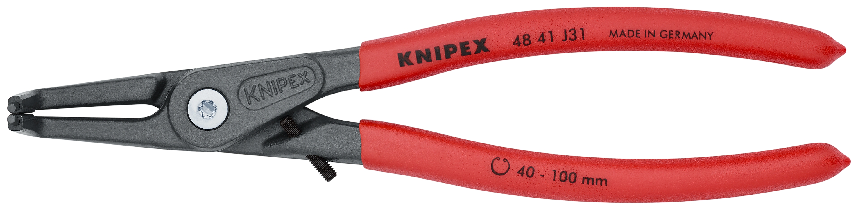 8 1/4" Internal 90° Angled Precision Snap Ring Pliers-Limiter