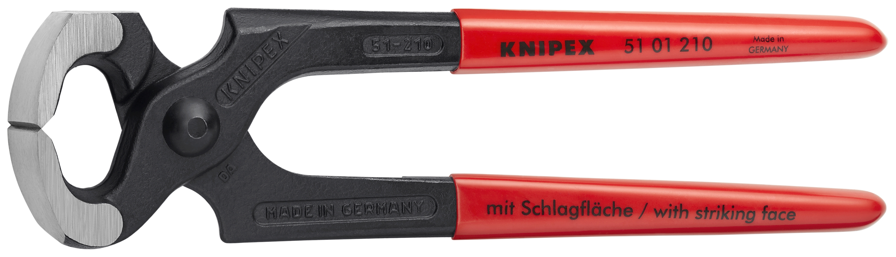 8 1/4" Carpenters' End Cutting Pliers-Hammer Head Style