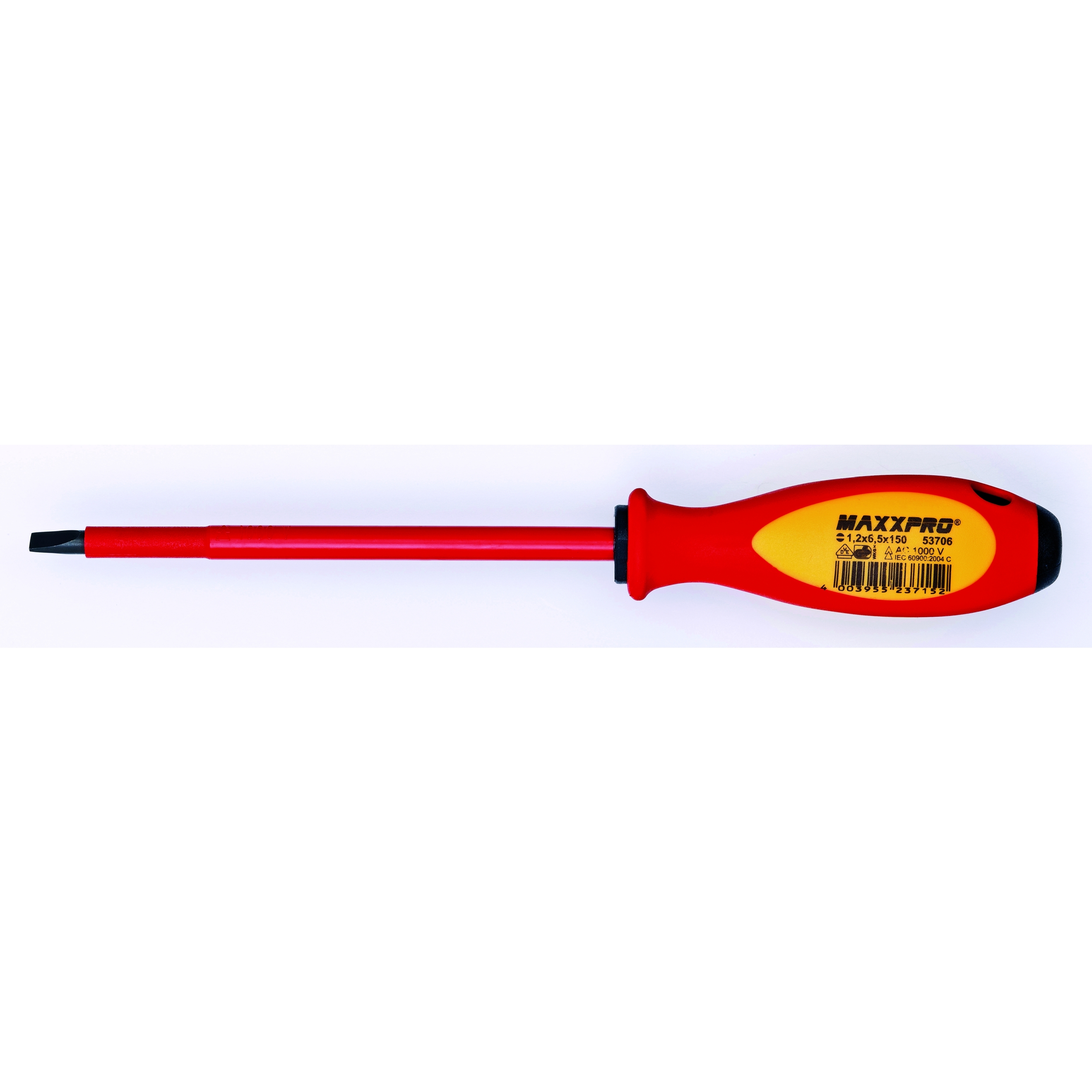 MAXX VDE 6" Slotted-1000V Insulated, 1/4" Tip