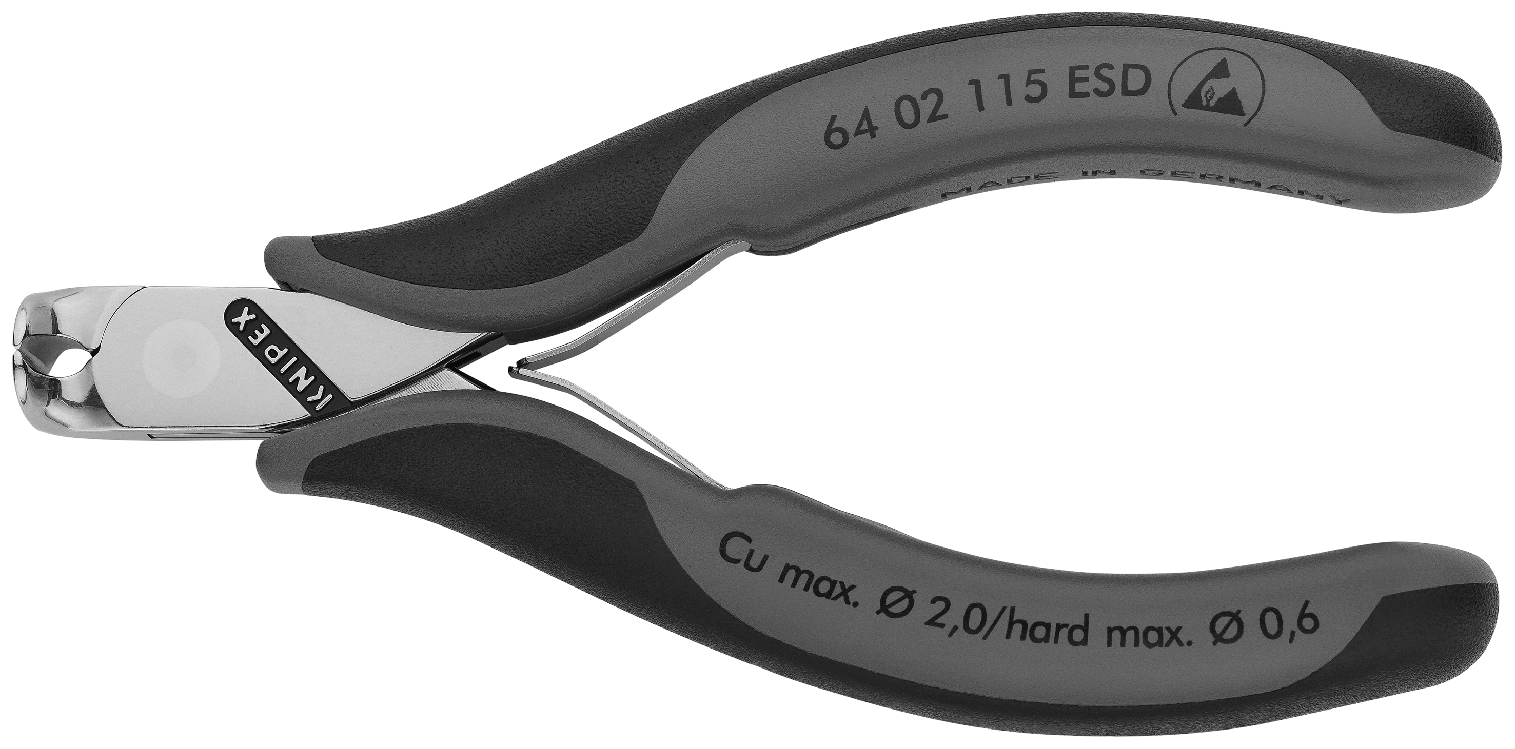 4 1/2" Electronics End Cutting Nippers-ESD Handles