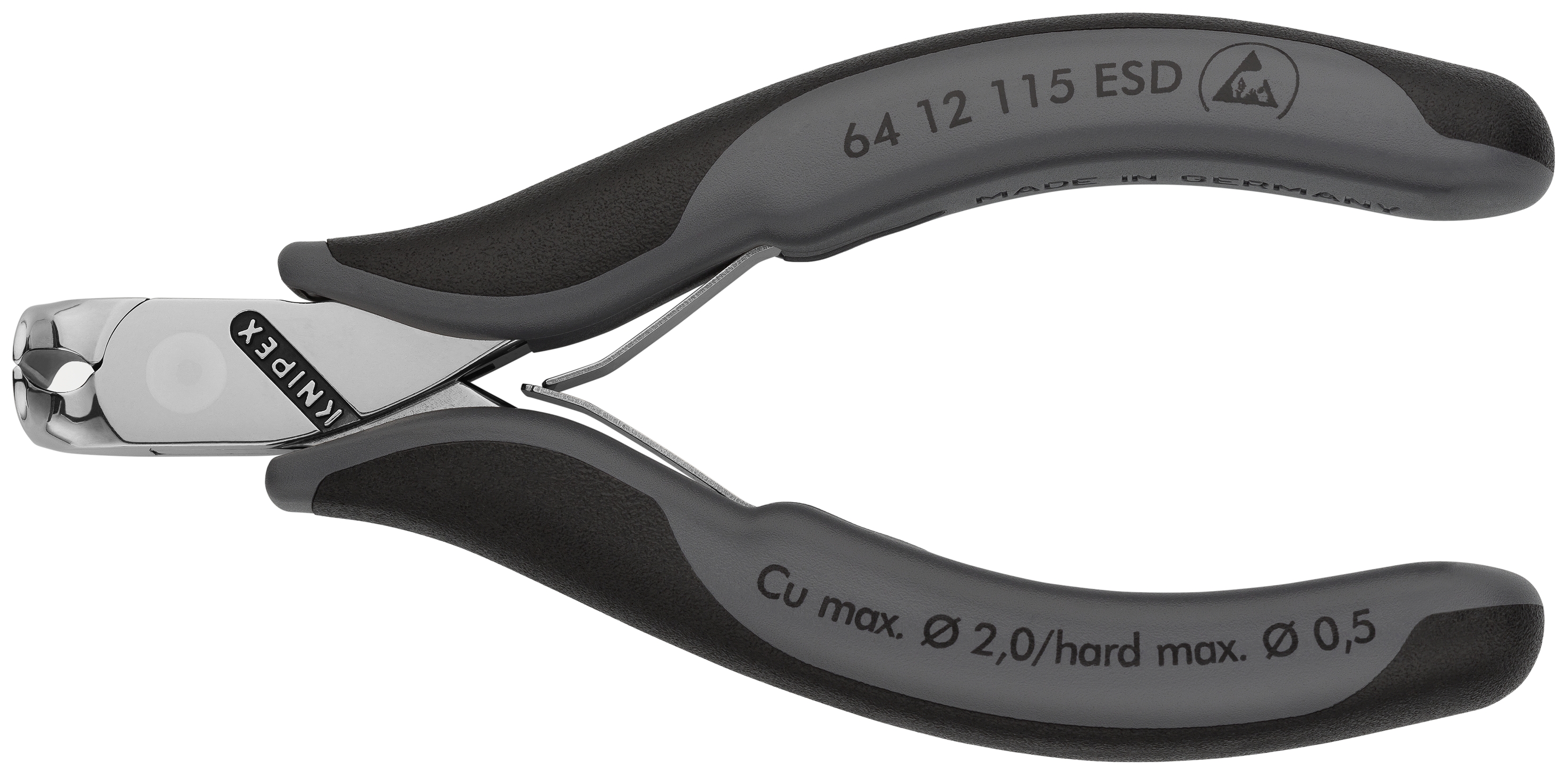 4 1/2" Electronics End Cutting Nippers-ESD Handles