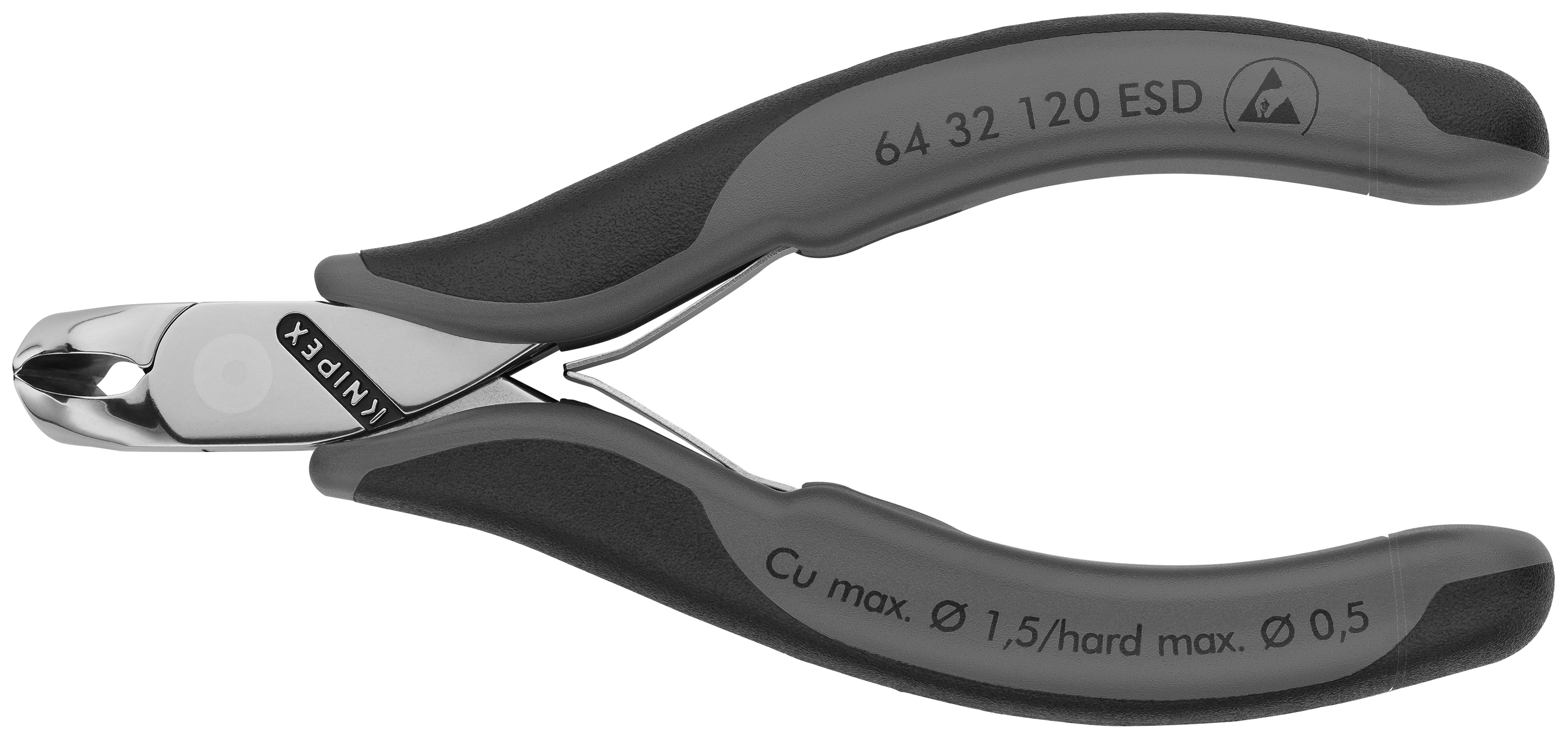 4 3/4" Electronics End Cutting Nippers-ESD Handles