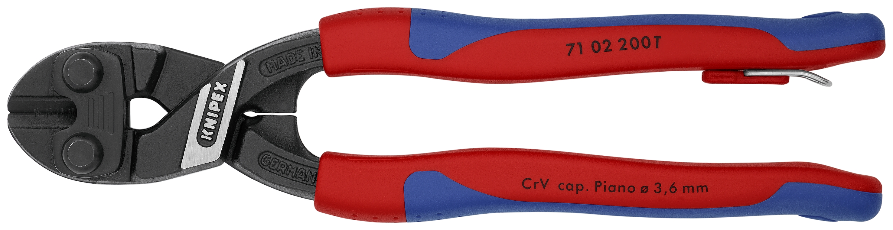 8" CoBolt® High Leverage Compact Bolt Cutters-Tethered Attachment