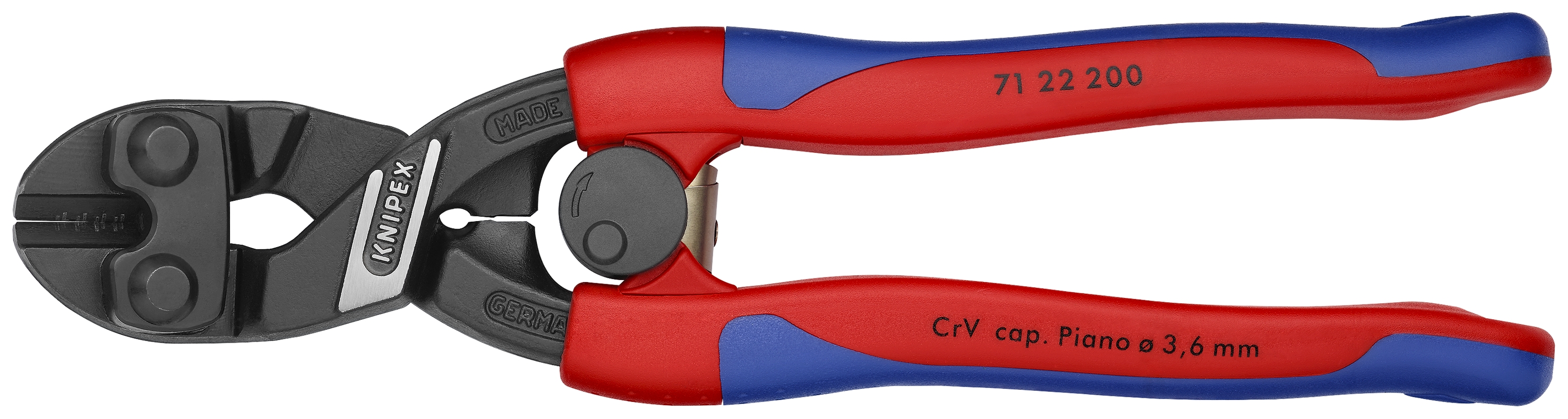 8" CoBolt® High Leverage 20° Angled Compact Bolt Cutters