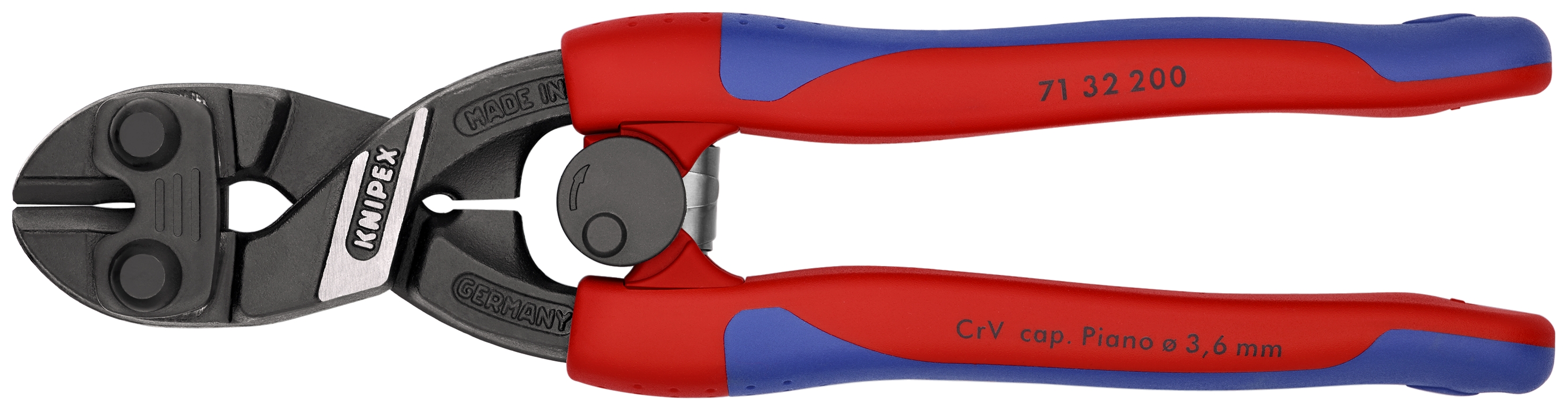 8" CoBolt® High Leverage Compact Bolt Cutters-Notched Blade