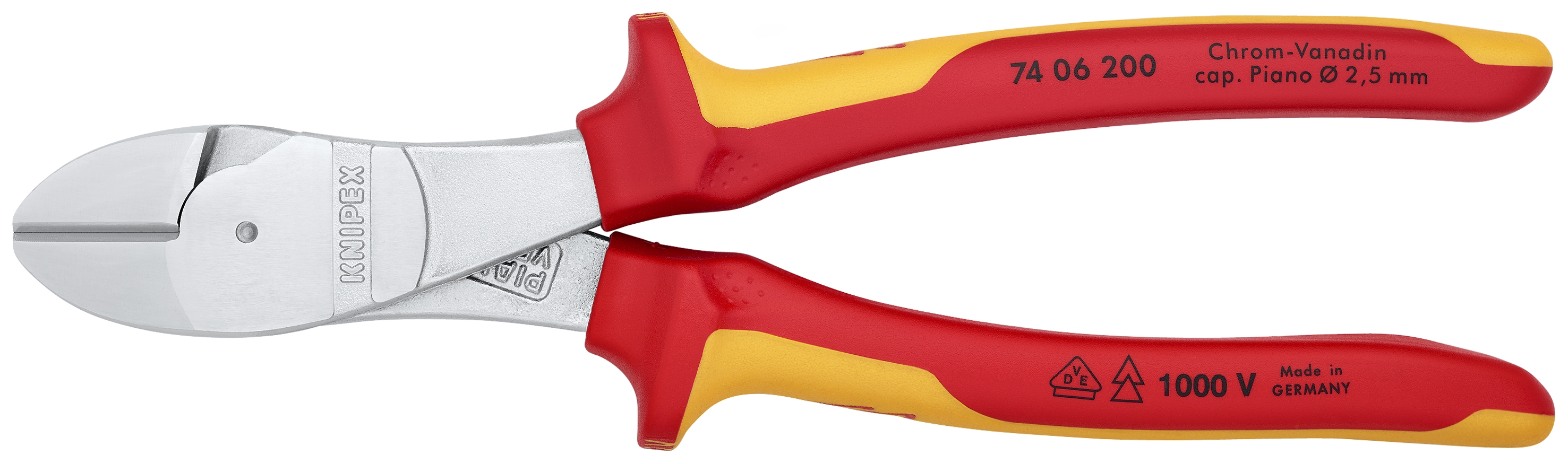 8" High Leverage Diagonal Cutters-1000V Insulated