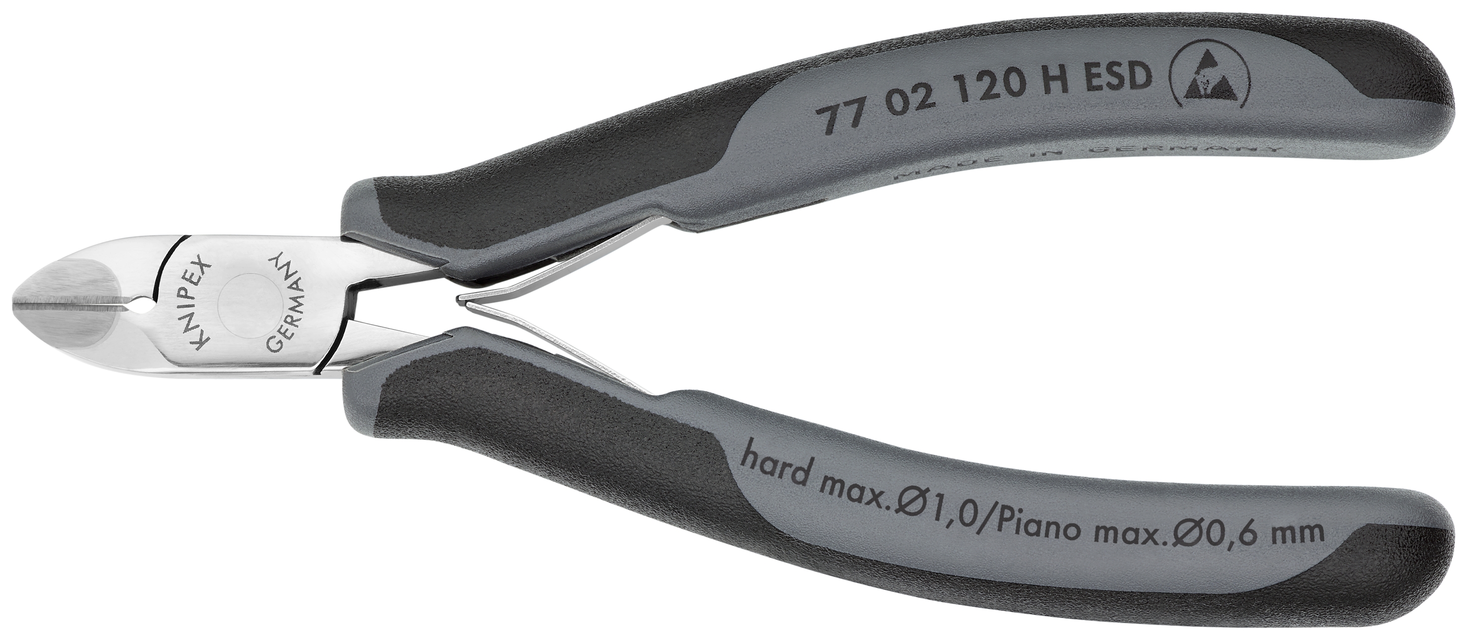4 3/4" Electronics Diagonal Cutters-Carbide Metal Cutting Edges-ESD Handles