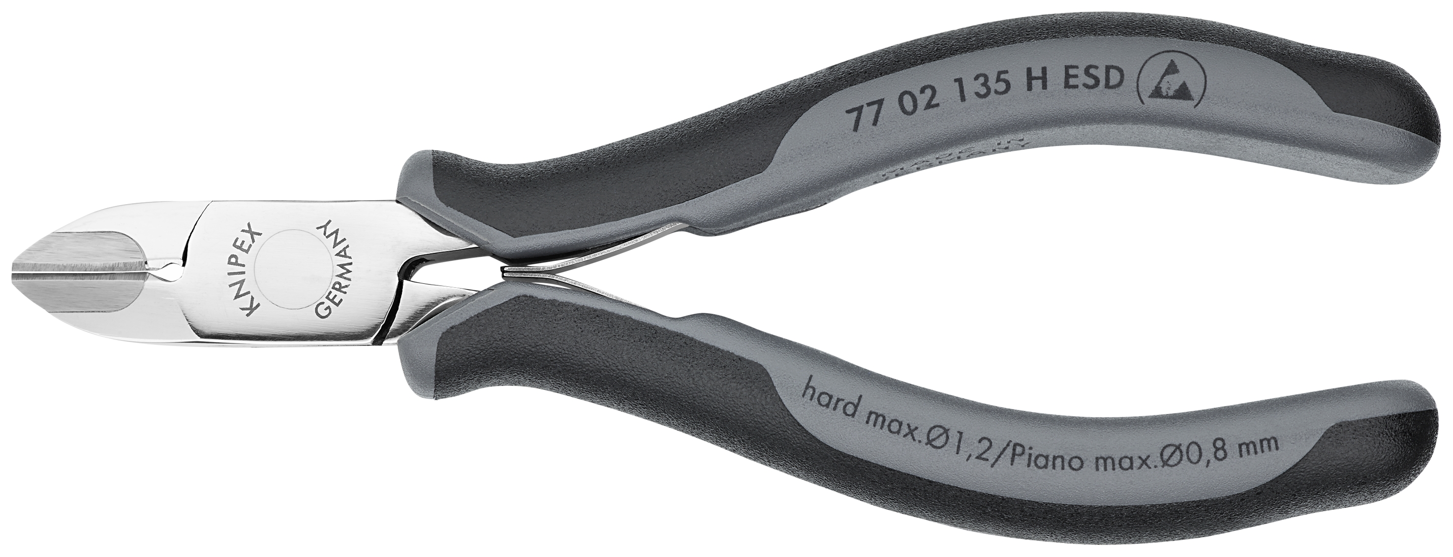 5 1/4" Electronics Diagonal Cutters-Carbide Metal Cutting Edges-ESD Handles
