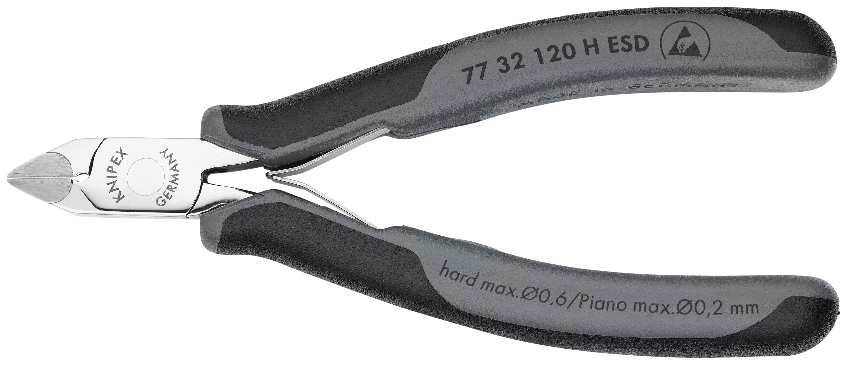 4 3/4" Electronics Diagonal Cutters-Carbide Metal Cutting Edges-ESD Handles
