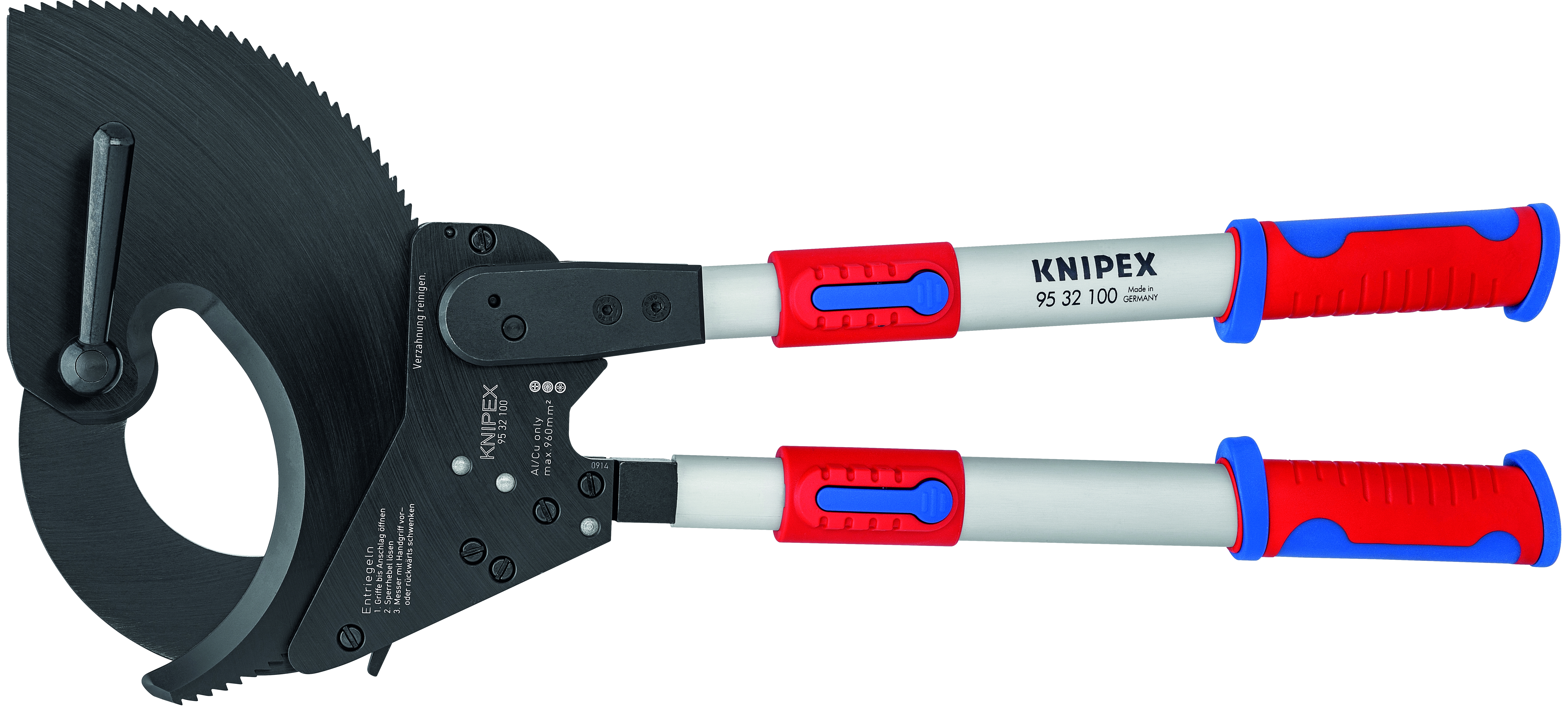 25 1/2 - 34" Ratcheting Cable Cutters-Telescopic Handles