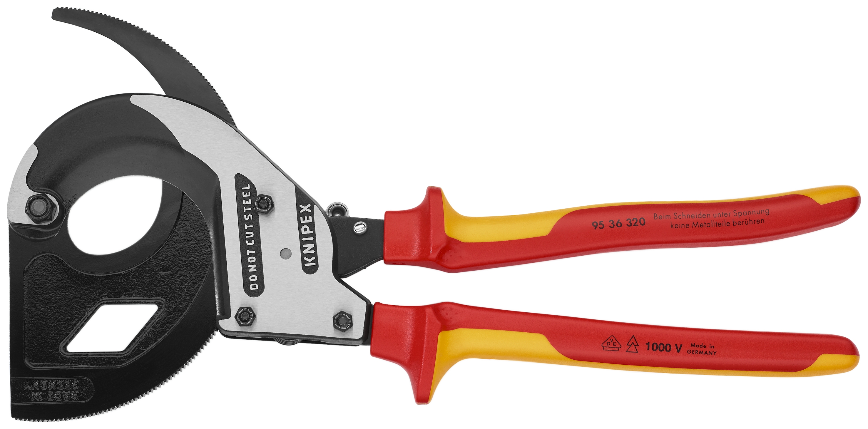 12 1/2" 3 Stage Ratcheting Drive Cable Cutter-1000V Insulated