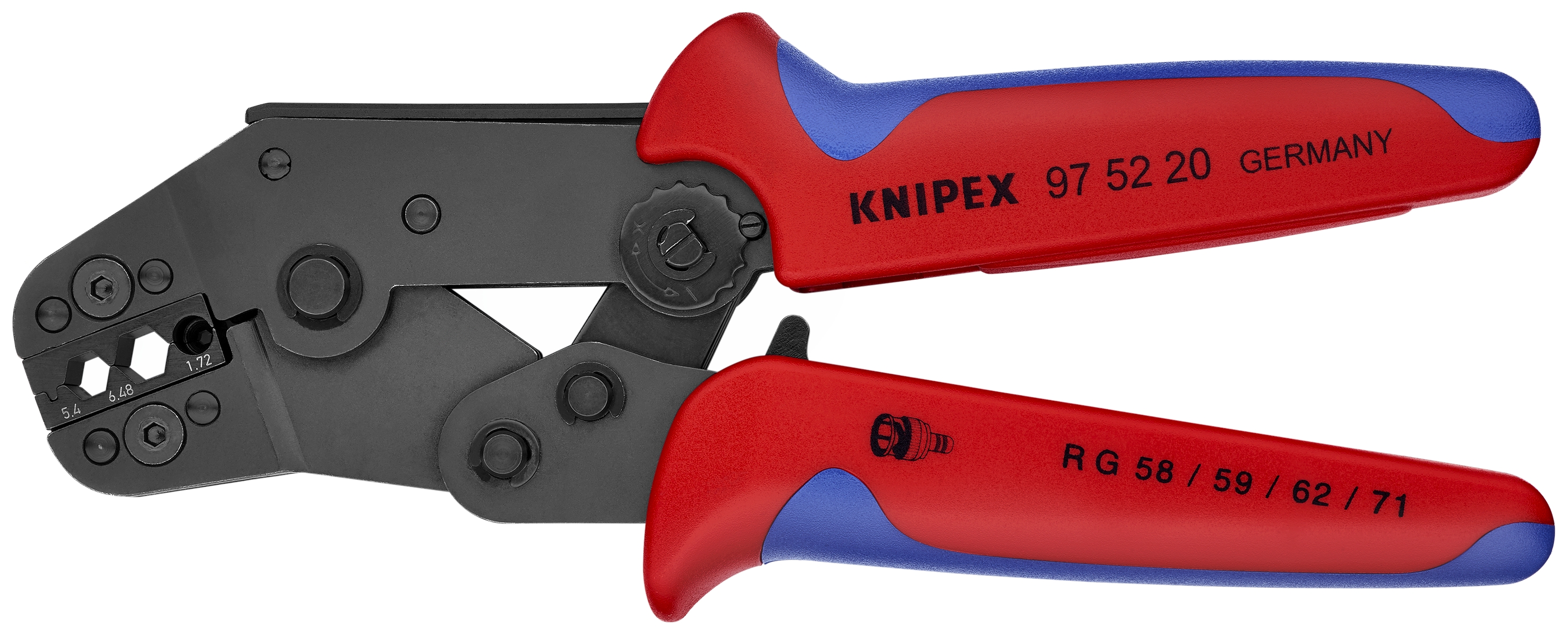 7 1/2" Crimping Pliers for COAX, BNC and TNC Connectors RG 58/59/62/71/223
