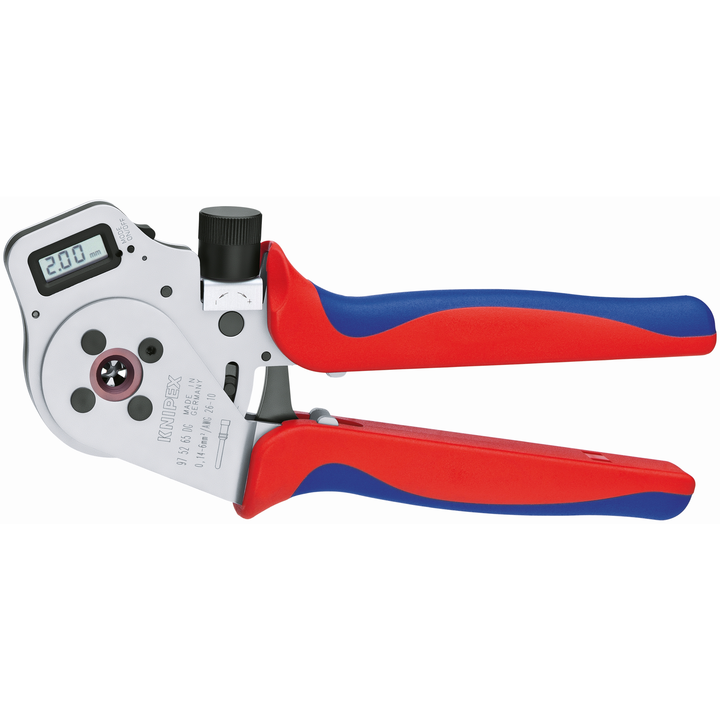 10" Digital Crimping Pliers-Four Mandrel For Turned Contacts