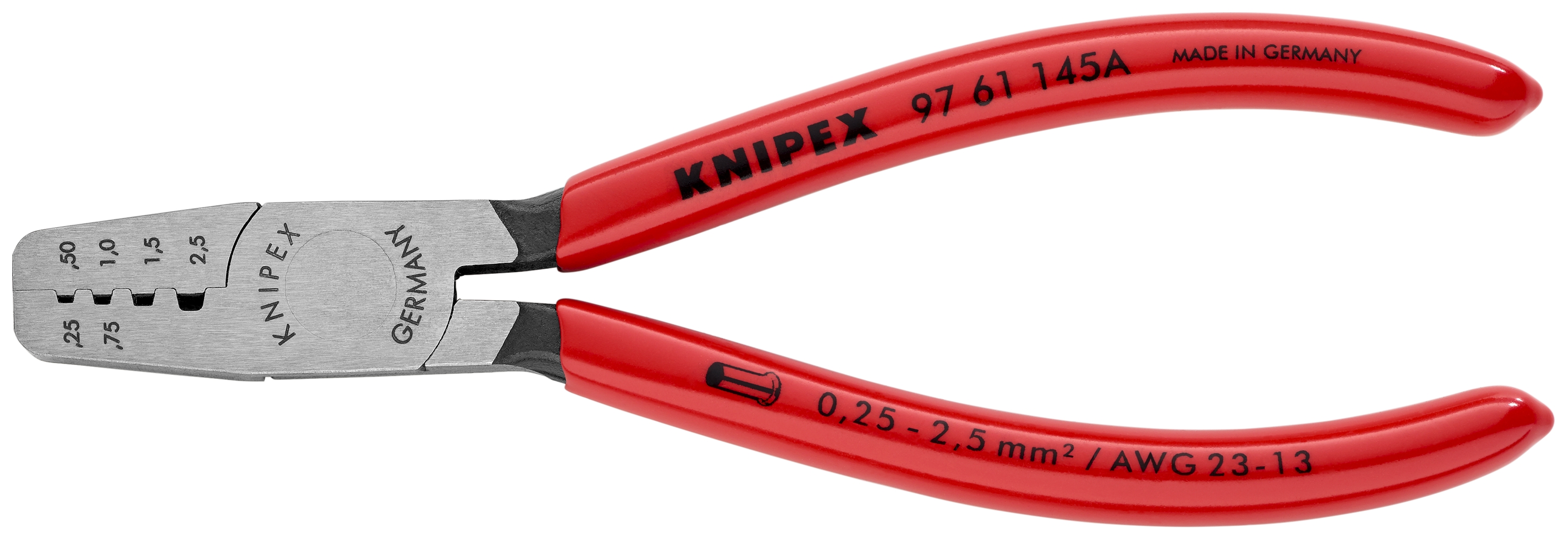 5 3/4" Crimping Pliers for Wire Ferrules