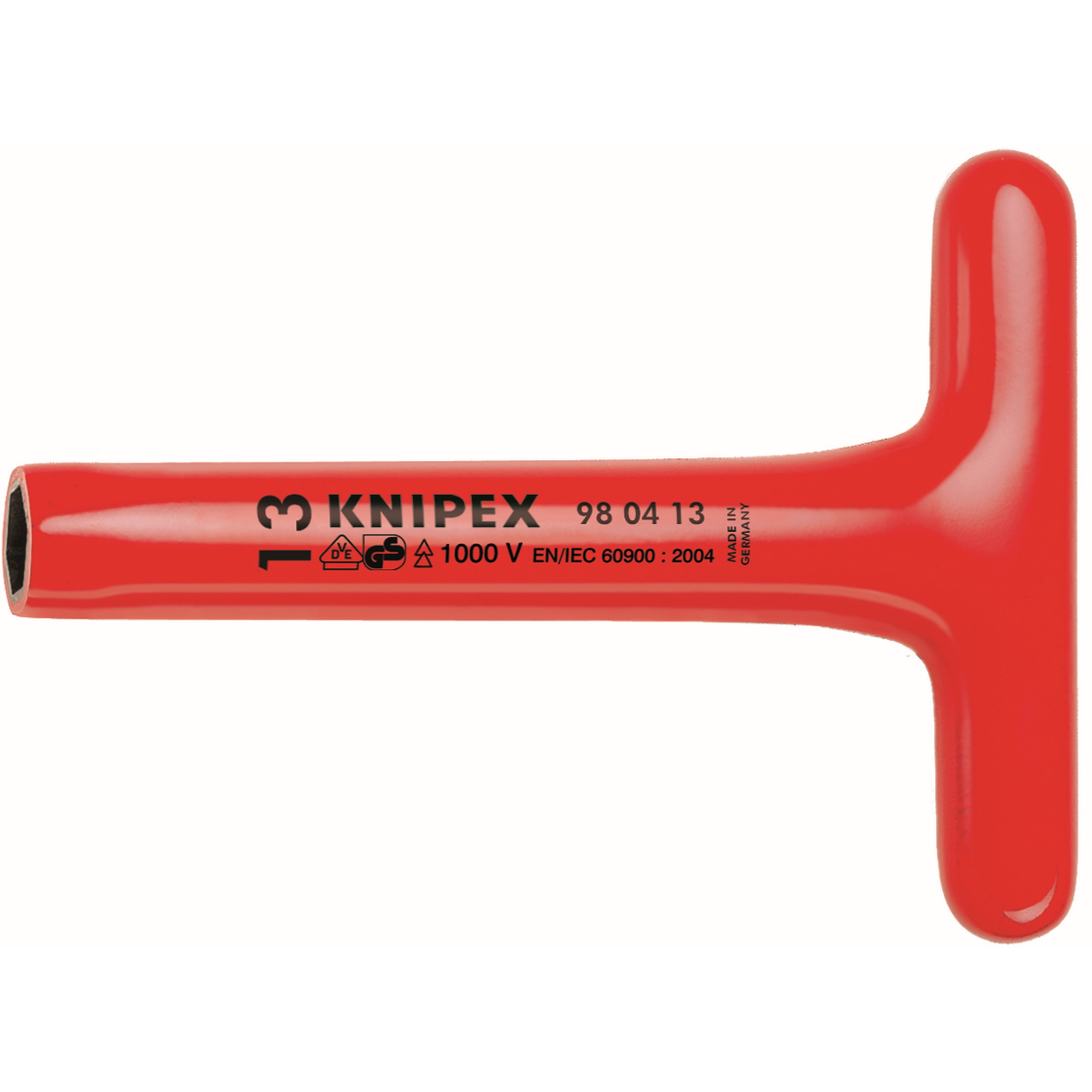 12" T-Socket Wrench-1000V Insulated 13 mm