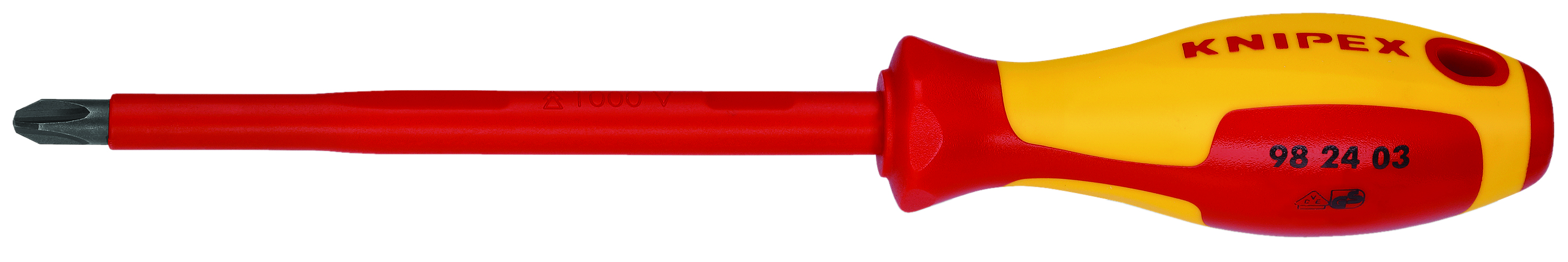 10 1/2" Phillips Screwdriver, 6"-1000V Insulated, P3