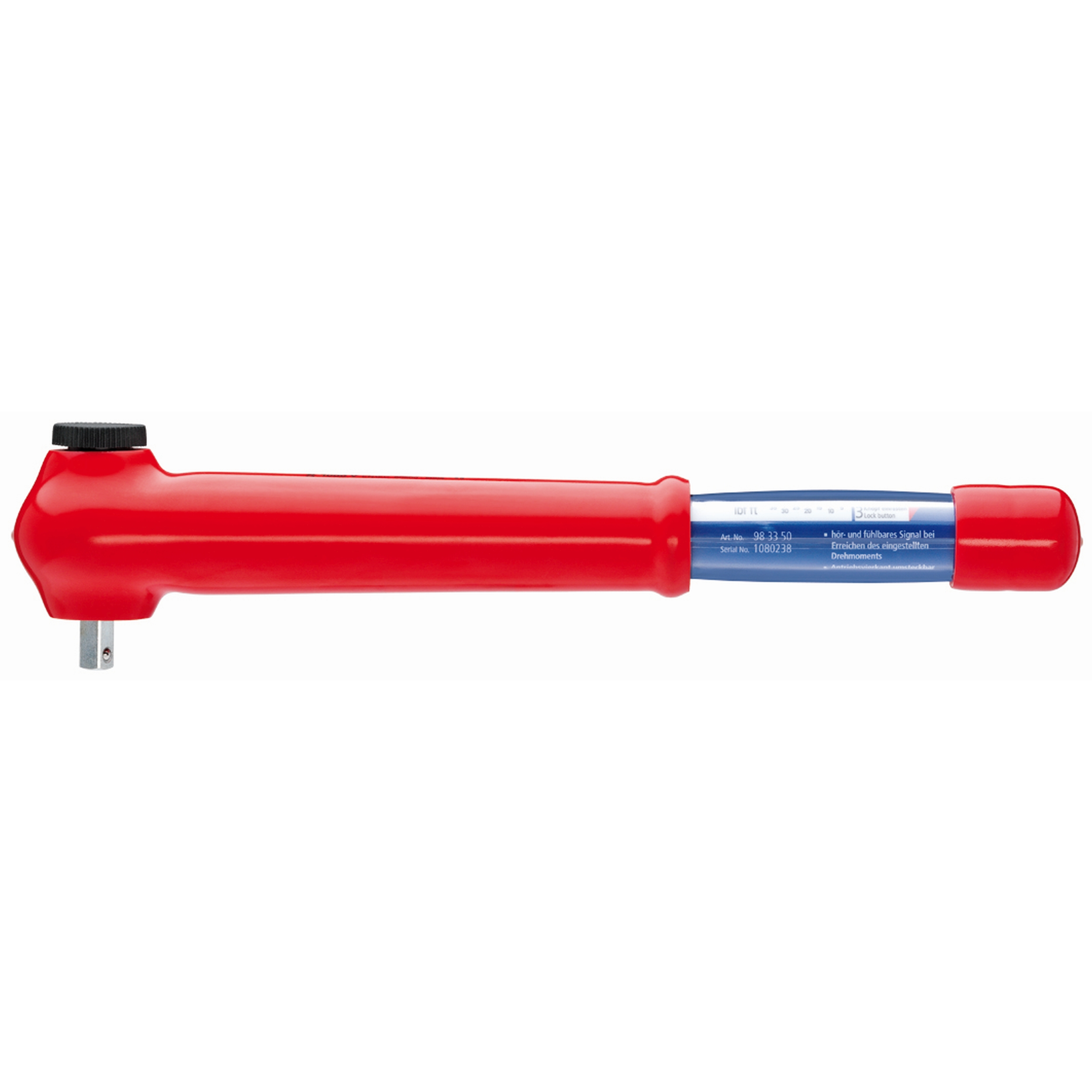 11 1/2" Reversible Torque Wrench, 3/8" Drive-1000V Insulated