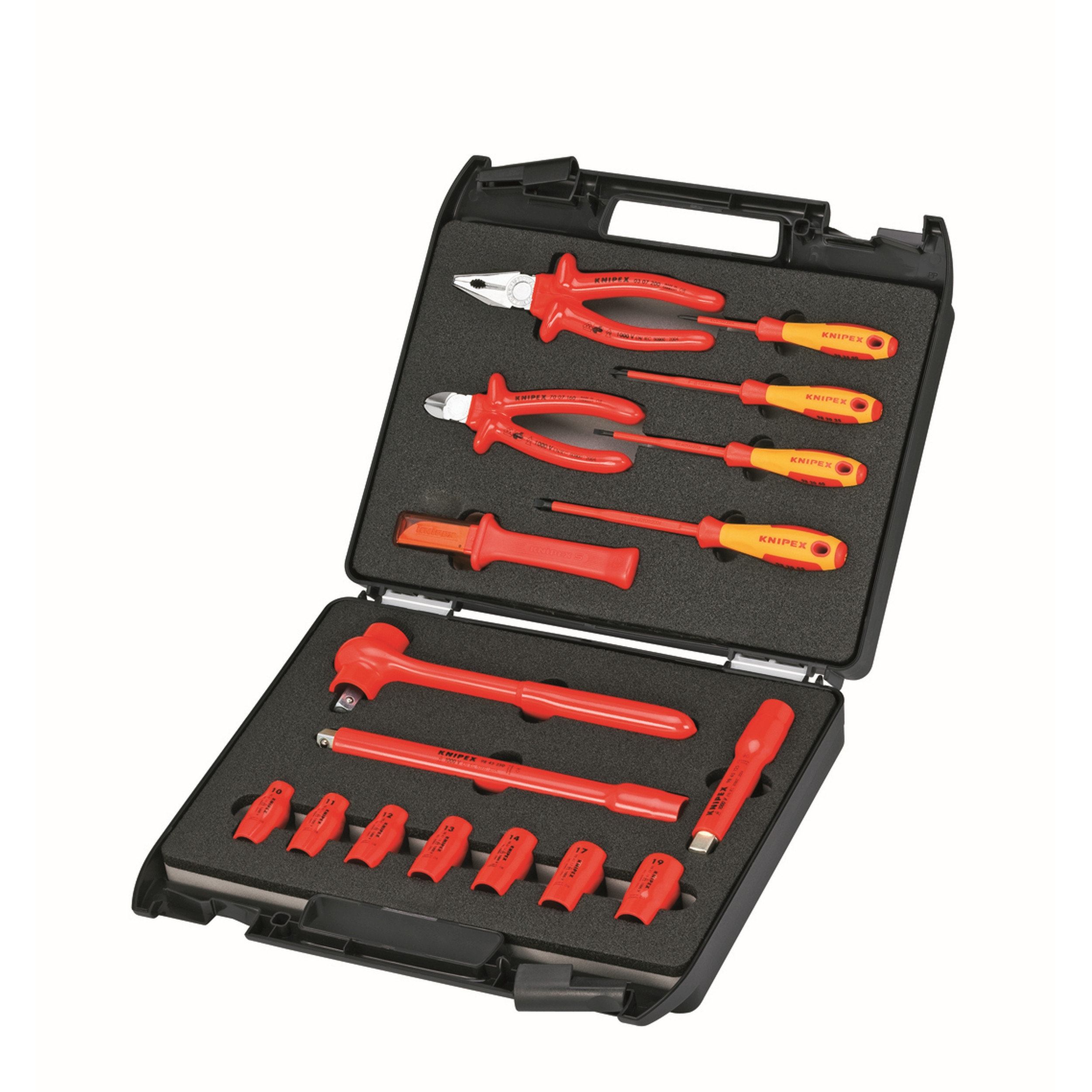 17 Pc Compact Tool Set with Case-1000V Insulated