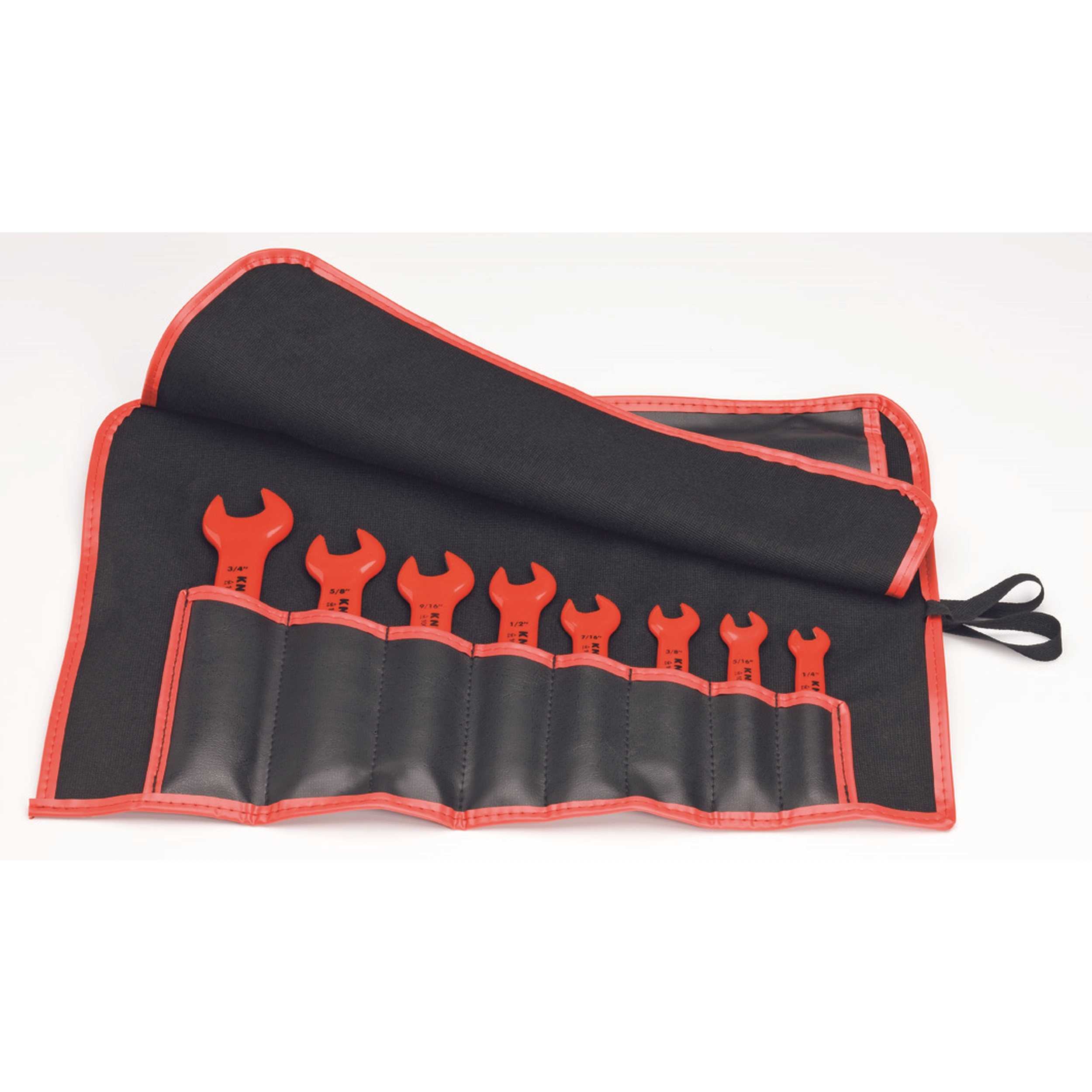 8 Pc Open End Wrench Set, SAE-1000V Insulated
