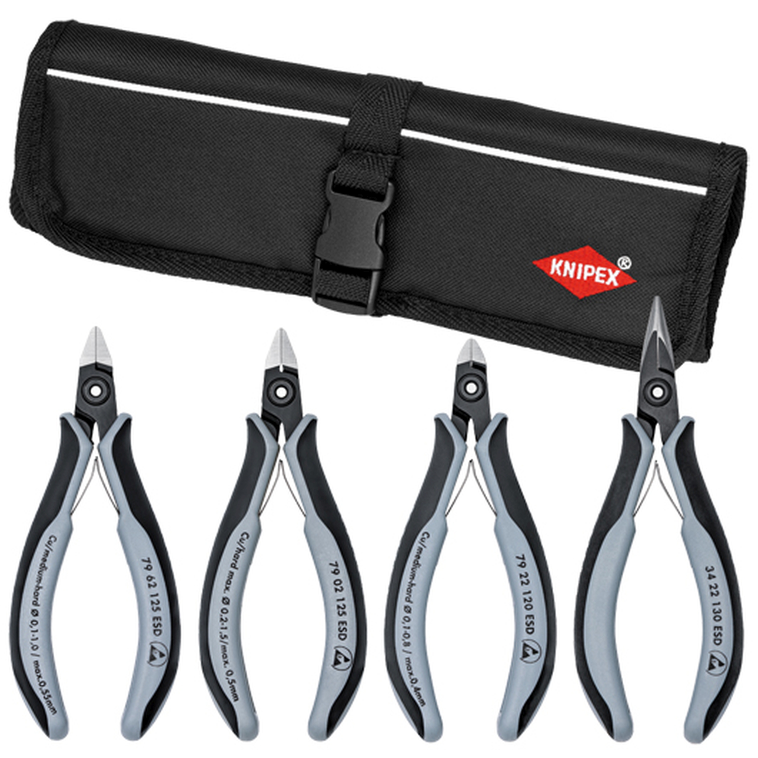 4 Pc Electronic Pliers Set
