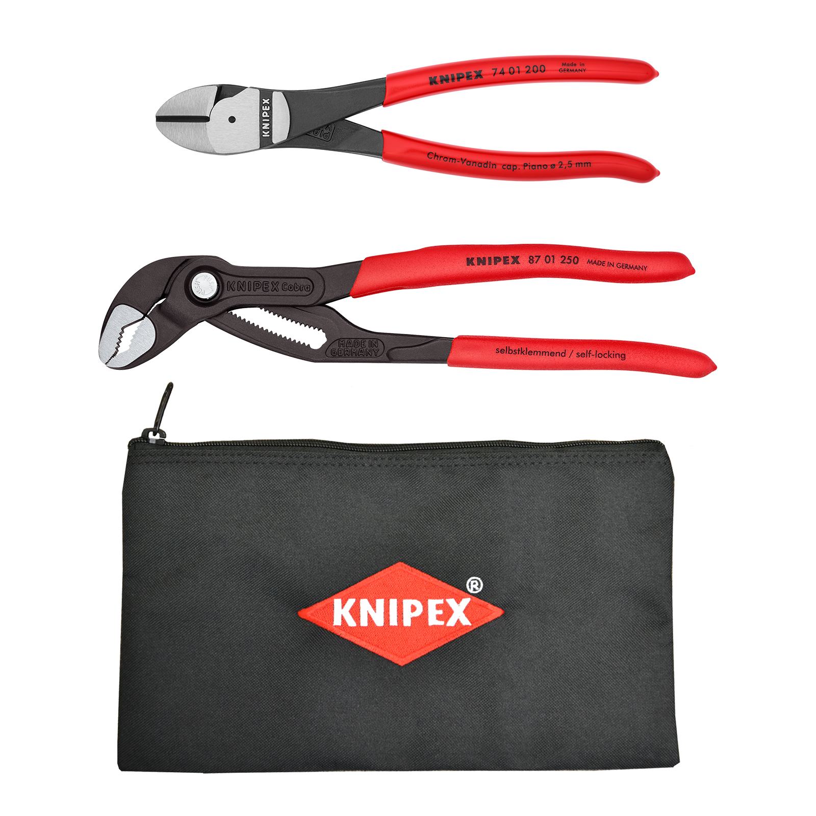 2 Piece Cobra® and Diagonal Cutters Set with Keeper