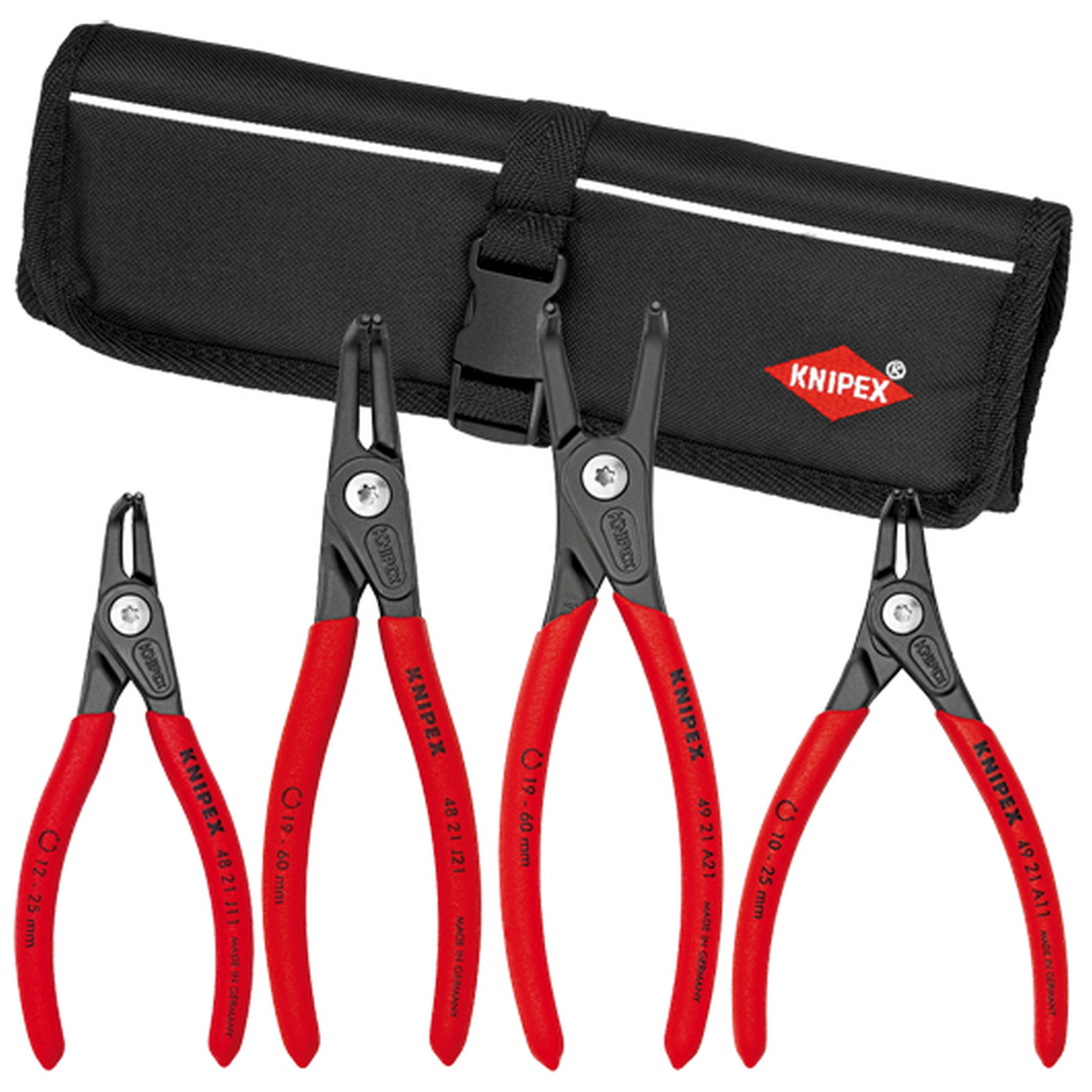 4 Pc Precision Snap Ring Pliers Set