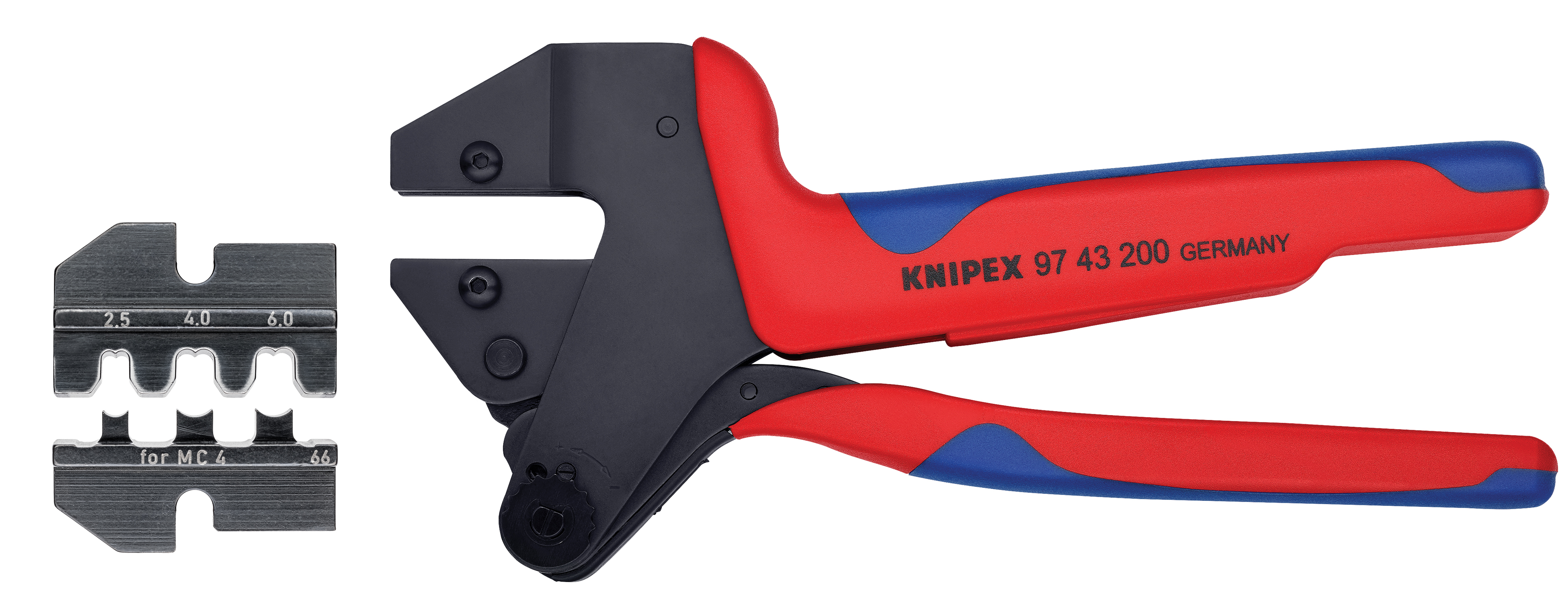 Crimp System Pliers (97 43 200) & Crimp Die: Solar Connectors for MC4 Multi Contact (97 49 66) Packaged In A Protective Plastic Case