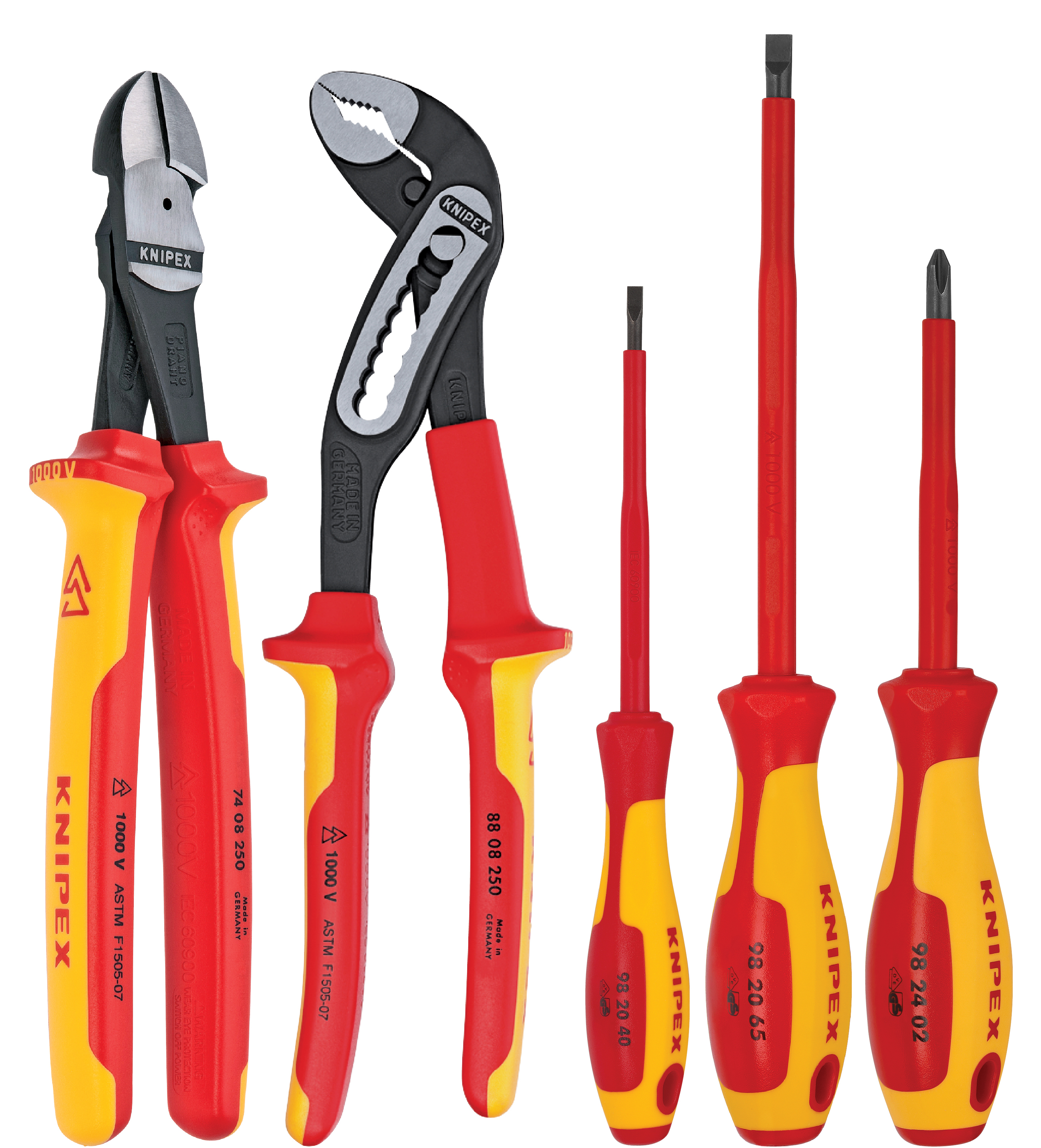 5 Pc Automotive Pliers and Screwdriver Tool Set- 1000V Insulated
