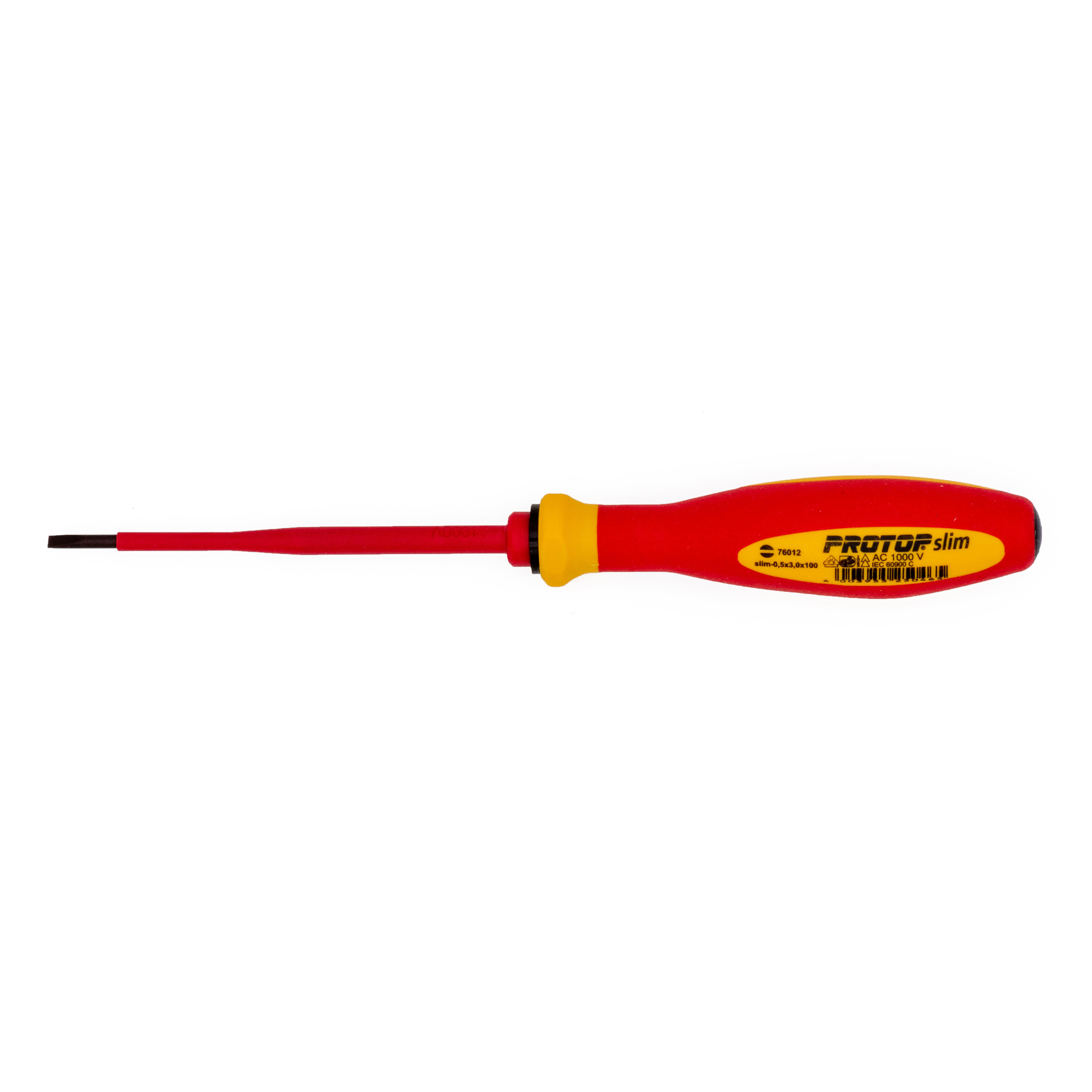 8 1/2" PROTOP II SLIM 4" Slotted-1000V Insulated, 3/32" Tip
