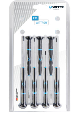 WITTRON 7 Pc Slotted And Phillips Set in Clamshell